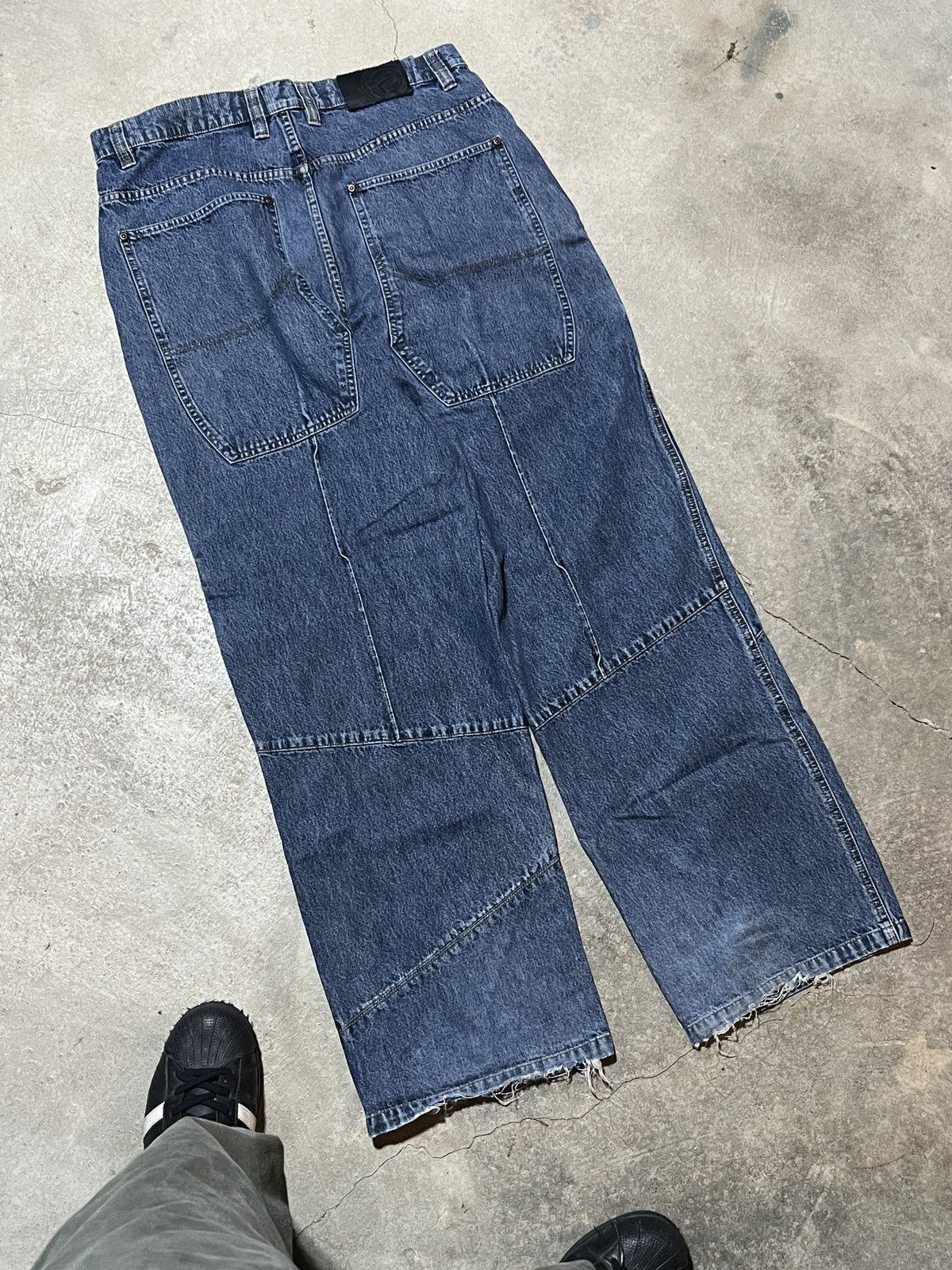 JNCO Y2K Paul Miller Patch Jeans Size US 36 / EU 52 - 4 Thumbnail