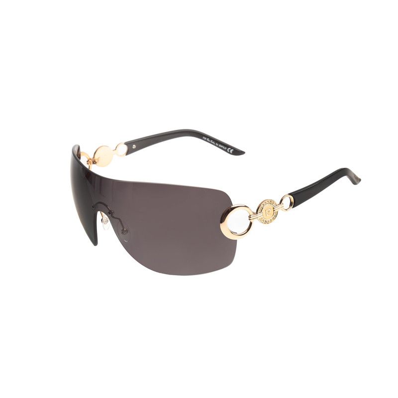 Pierre Cardin Pierre Cardin 00's Black Gold Mask Sunglasses Size ONE SIZE - 2 Thumbnail