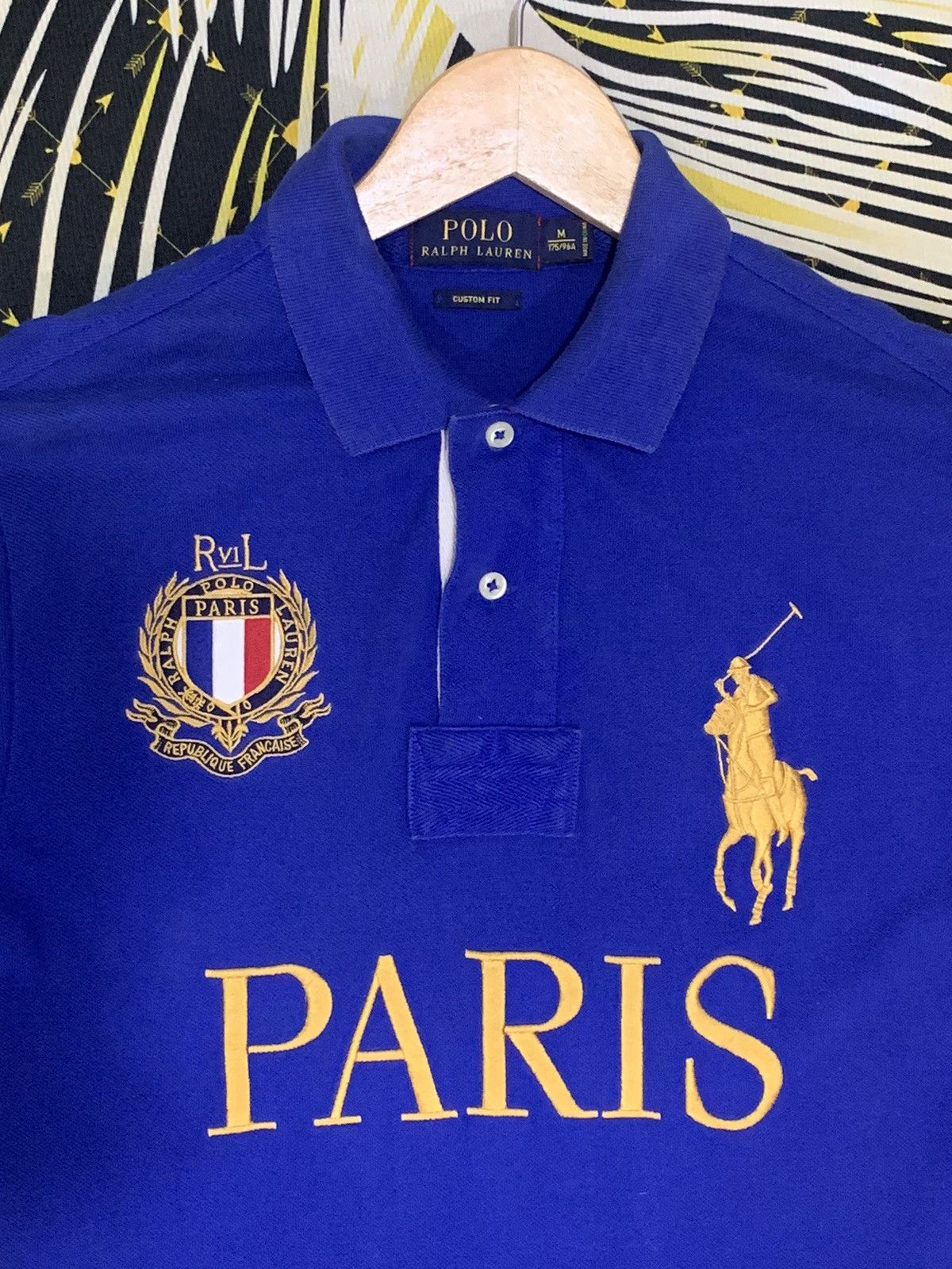 Polo Ralph Lauren POLO RALPH LAUREN Embroidered Polo Tee PARIS 5 Size US M / EU 48-50 / 2 - 2 Thumbnail