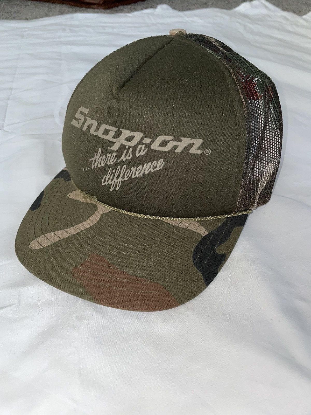 Vintage Vintage Snap On Trucker Hat Size ONE SIZE - 2 Preview