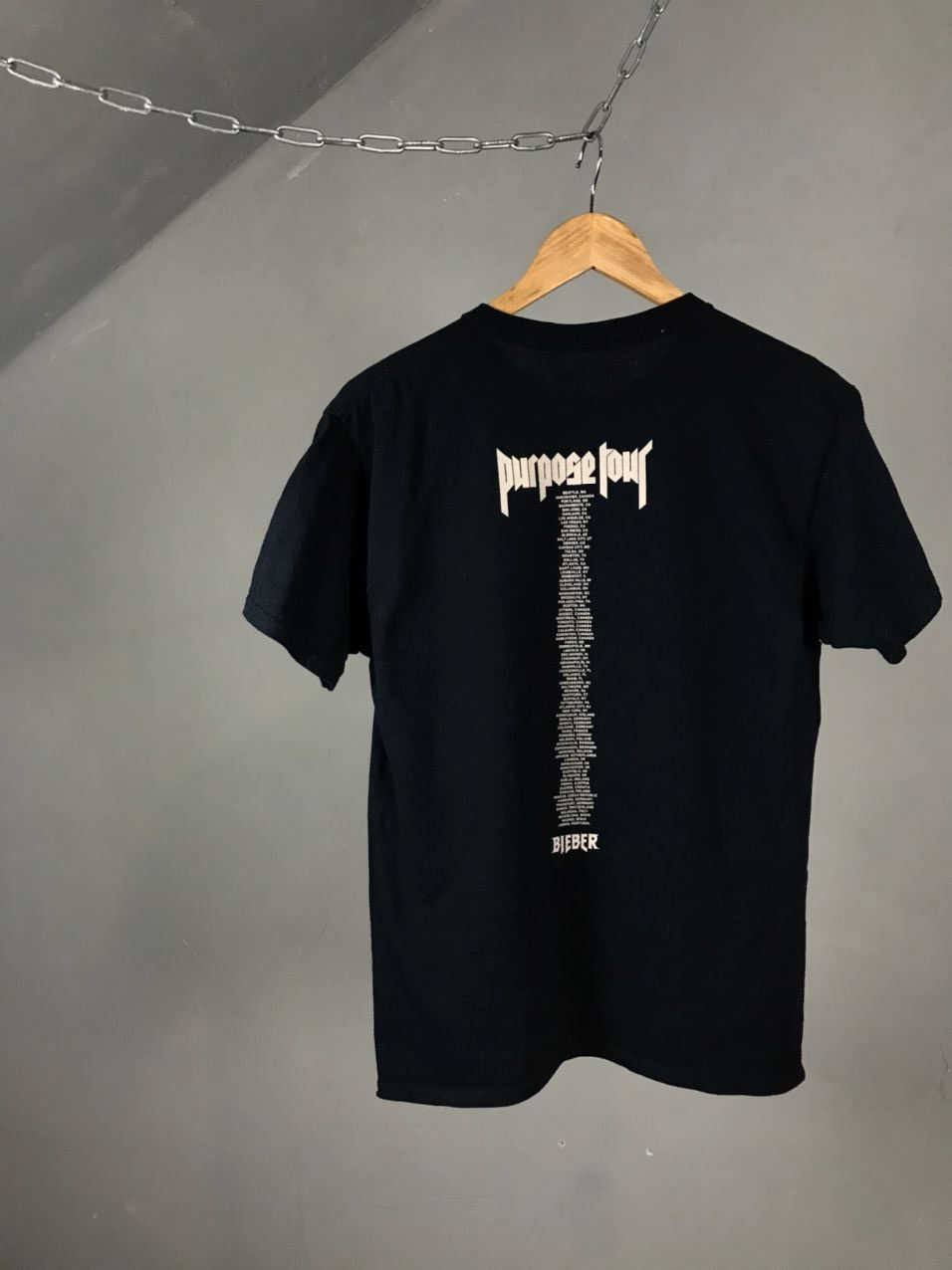 Band Tees × Justin Bieber × Vintage Justin Bieber vintage band tour overprinted tee Size US XS / EU 42 / 0 - 6 Thumbnail