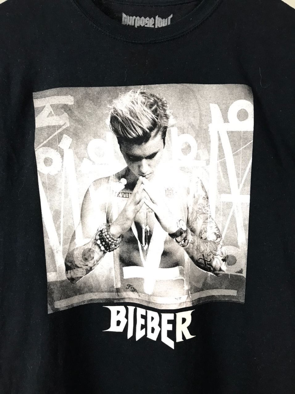 Band Tees × Justin Bieber × Vintage Justin Bieber vintage band tour overprinted tee Size US XS / EU 42 / 0 - 3 Thumbnail