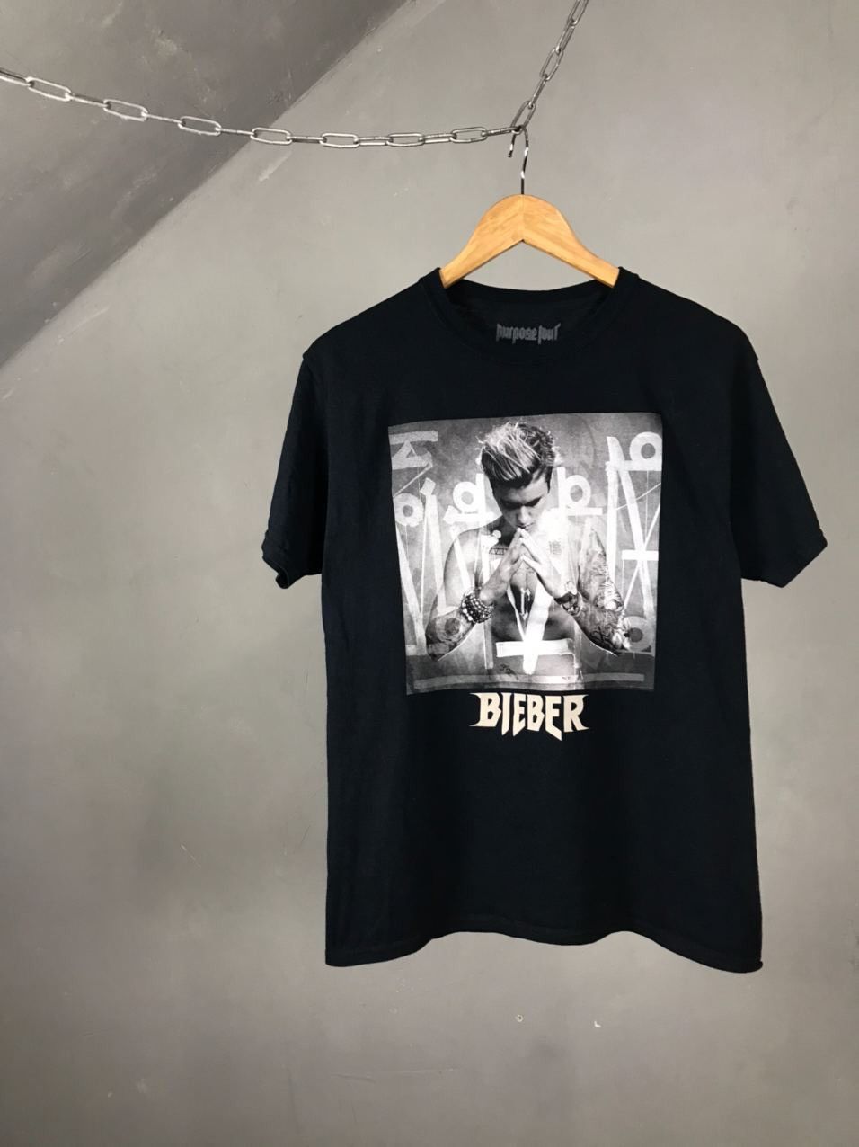 Band Tees × Justin Bieber × Vintage Justin Bieber vintage band tour overprinted tee Size US XS / EU 42 / 0 - 1 Thumbnail