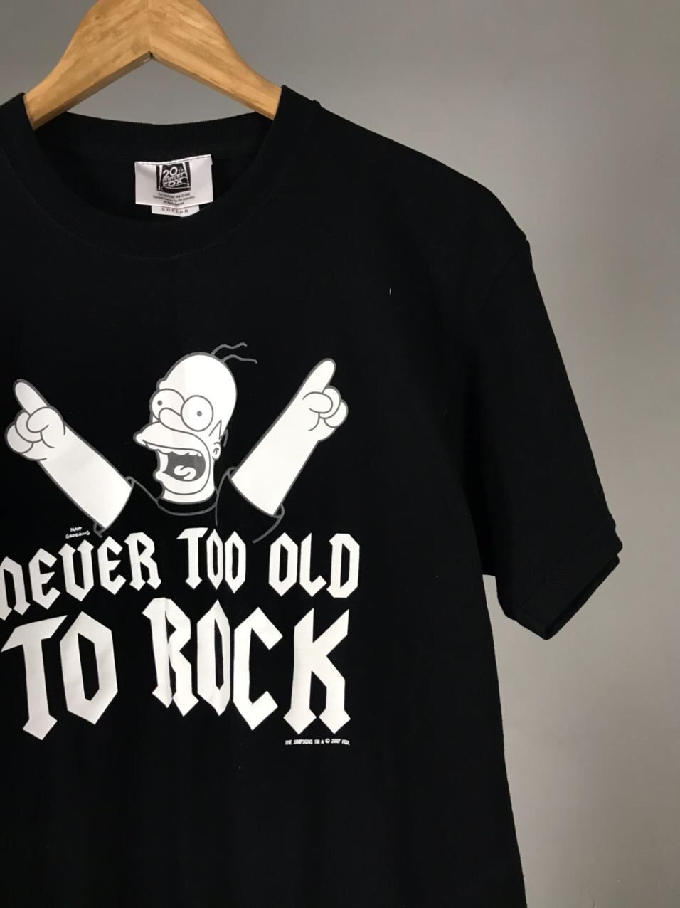 The Simpsons The Simpsons 2007 Vintage Black Rock Tee Size US L / EU 52-54 / 3 - 2 Thumbnail