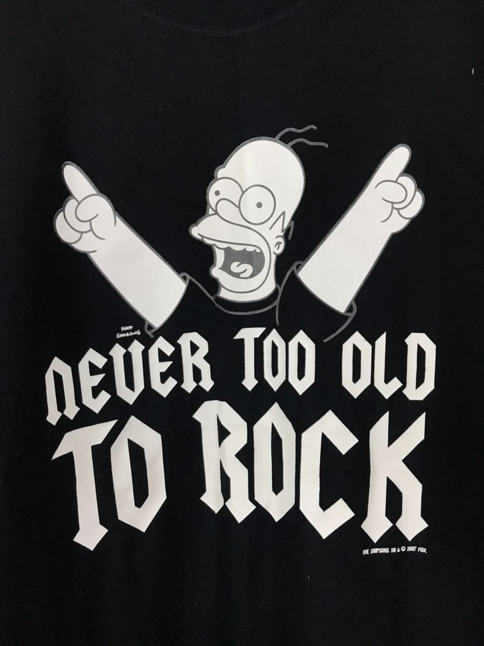 The Simpsons The Simpsons 2007 Vintage Black Rock Tee Size US L / EU 52-54 / 3 - 3 Thumbnail