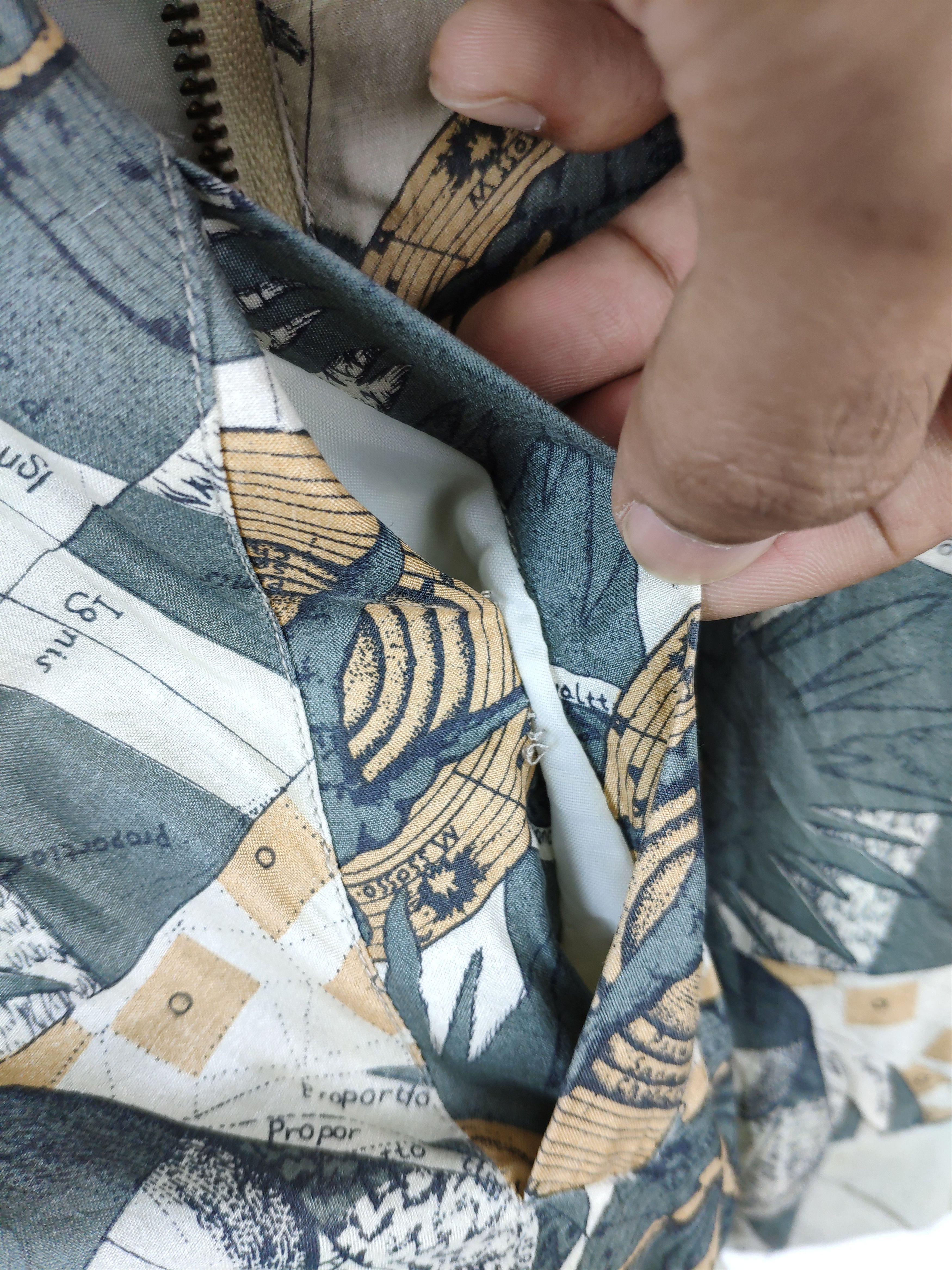 Japanese Brand × Vintage 🇯🇵 Vintage 90s Nico Biani Silk Jacket Bomber Printed Size US L / EU 52-54 / 3 - 13 Thumbnail