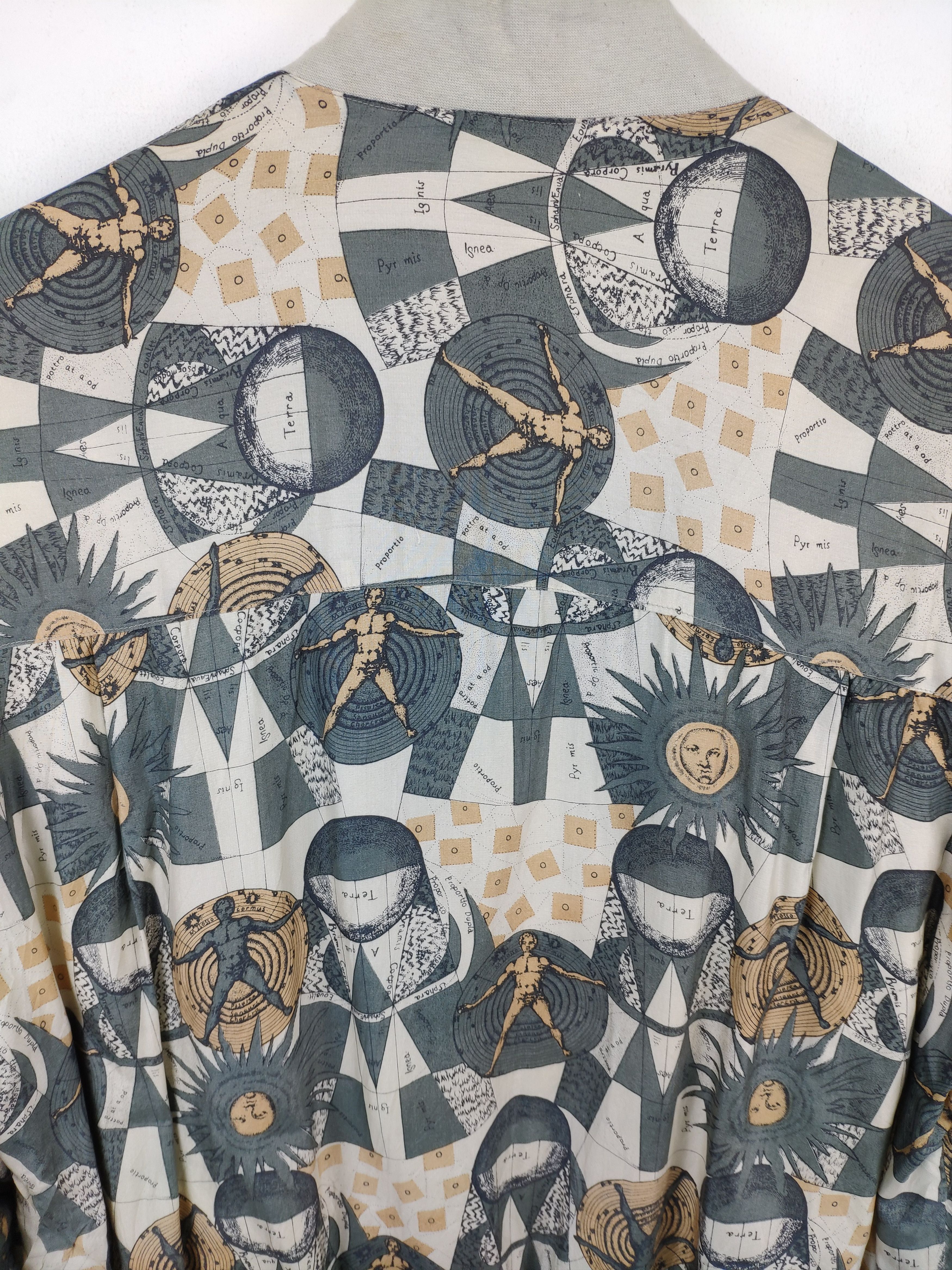 Japanese Brand × Vintage 🇯🇵 Vintage 90s Nico Biani Silk Jacket Bomber Printed Size US L / EU 52-54 / 3 - 15 Thumbnail