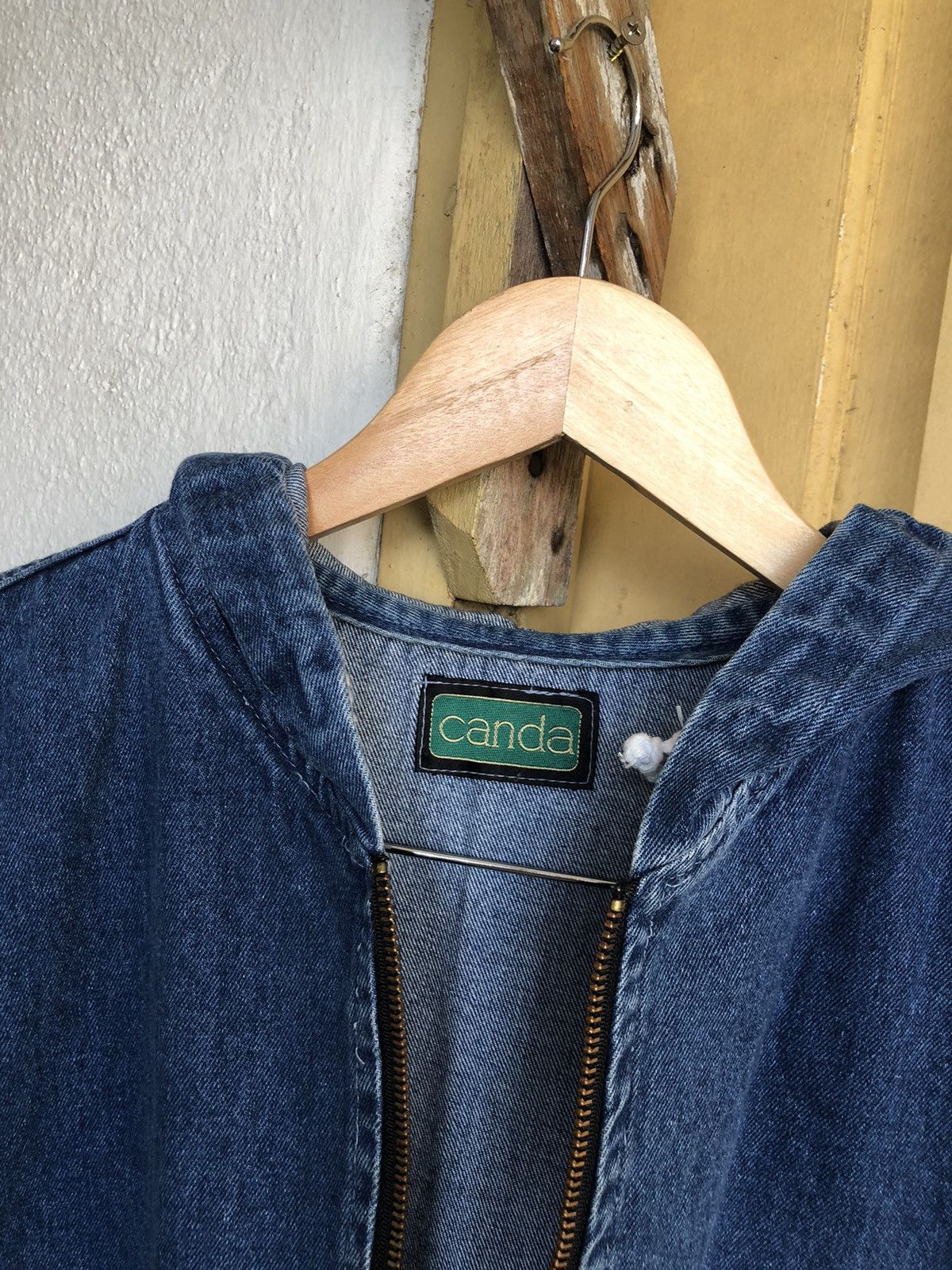 BADBOY Embroidery Logo Selvedge Denim Vest Jacket Hoodie