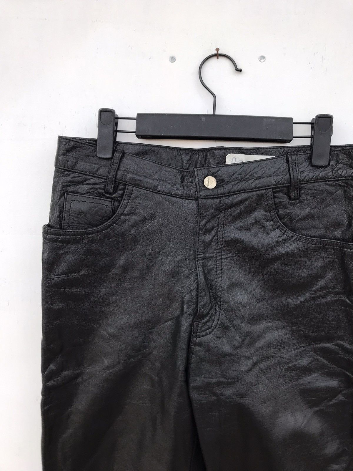 Japanese Brand Eezan Leather Pant Size US 32 / EU 48 - 3 Thumbnail