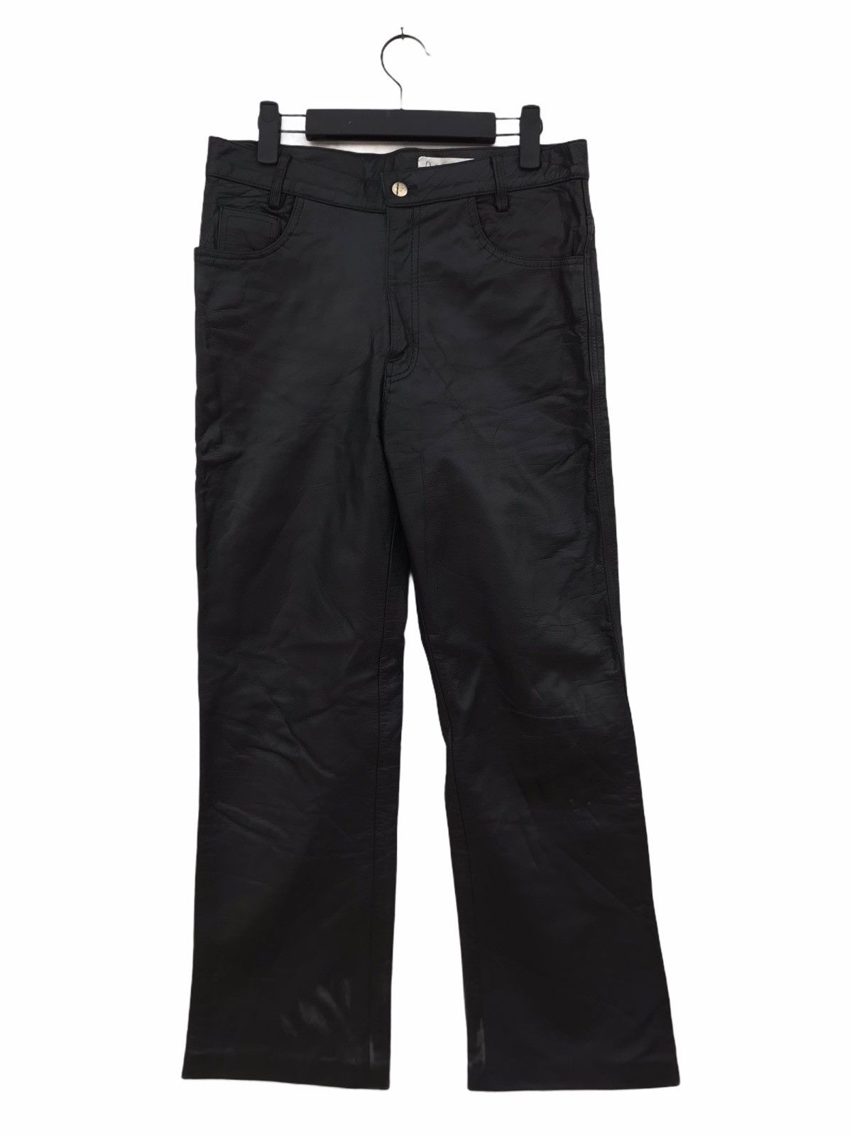 Japanese Brand Eezan Leather Pant Size US 32 / EU 48 - 2 Thumbnail