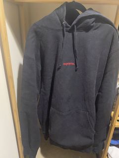 Supreme trademark hooded outlet sweatshirt