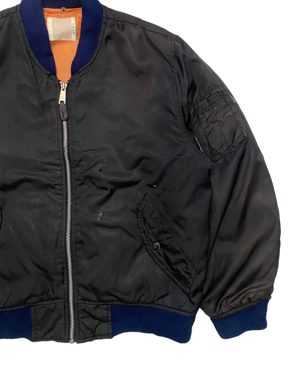 Japanese Brand Sun Faded Ma1 Bomber Jacket Size US L / EU 52-54 / 3 - 3 Thumbnail