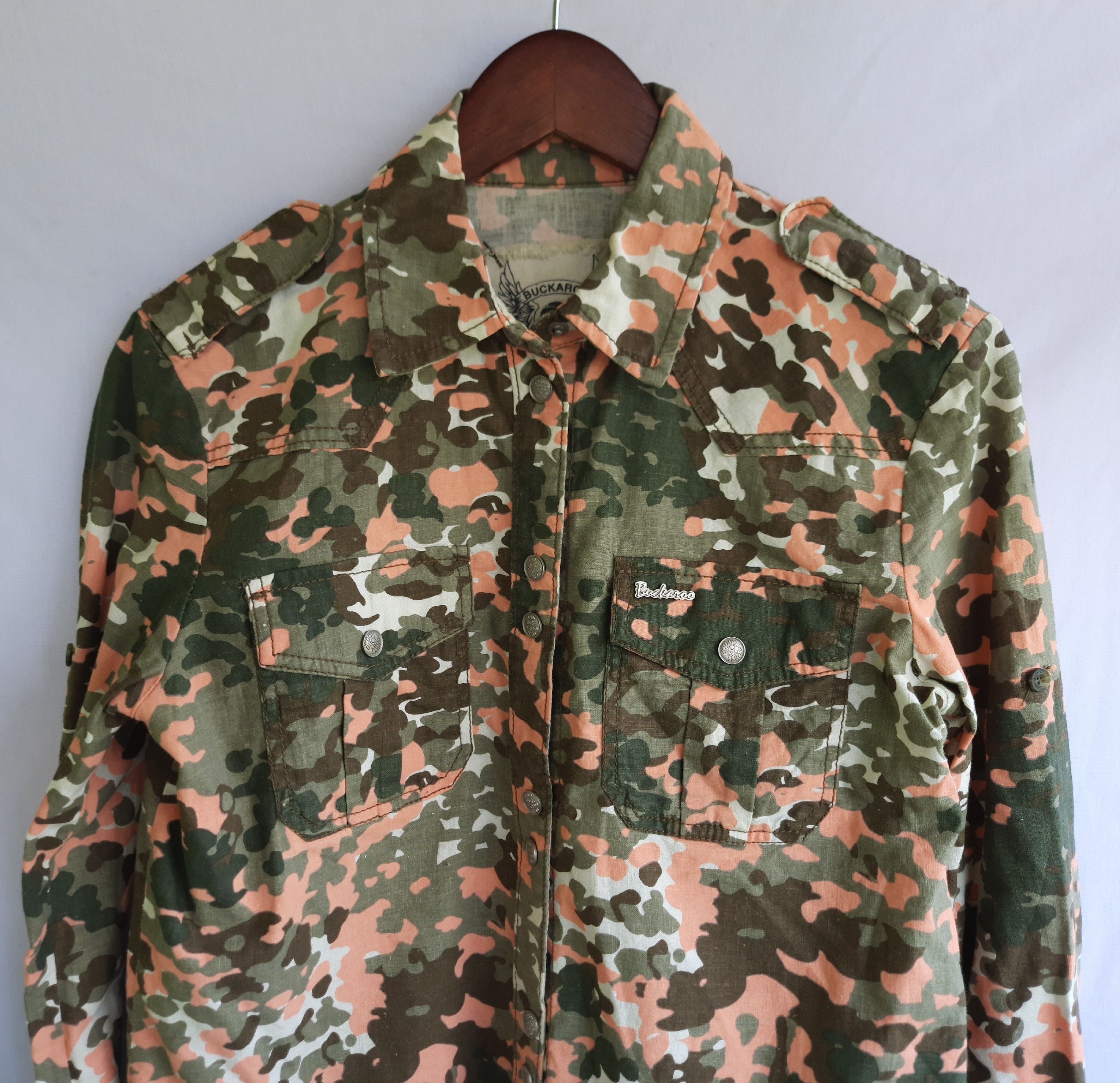 BUCKAROO Y2K Buckaroo Camo Shirts japan Size XS / US 0-2 / IT 36-38 - 3 Thumbnail