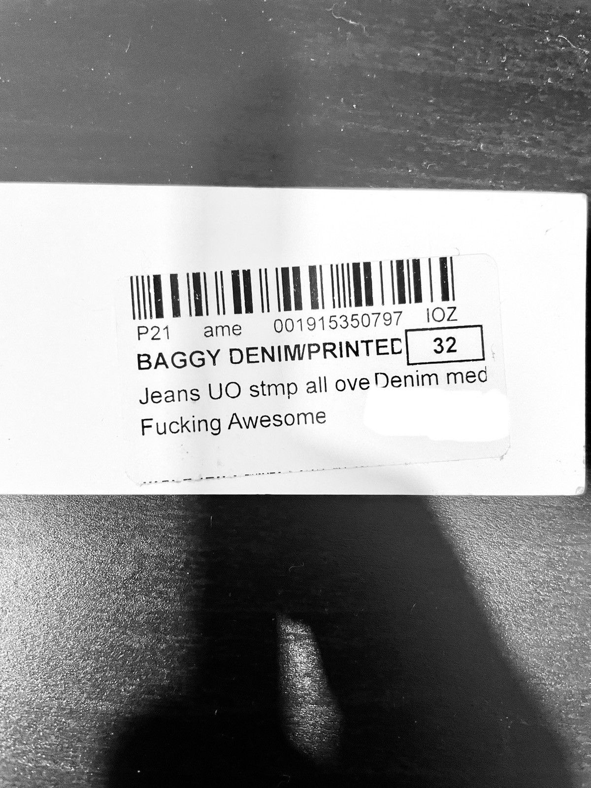 Fucking Awesome FUCKING AWESOME BAGGY JEANS STAMP DENIM PANTS TROUSERS Size US 32 / EU 48 - 2 Thumbnail