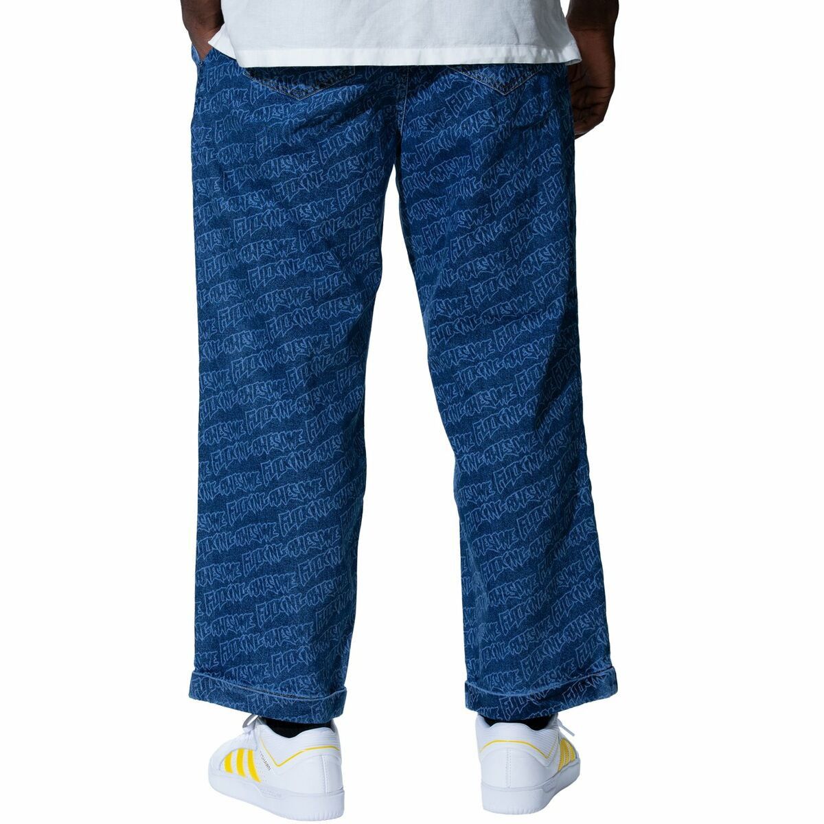Fucking Awesome FUCKING AWESOME BAGGY JEANS STAMP DENIM PANTS TROUSERS Size US 32 / EU 48 - 4 Thumbnail