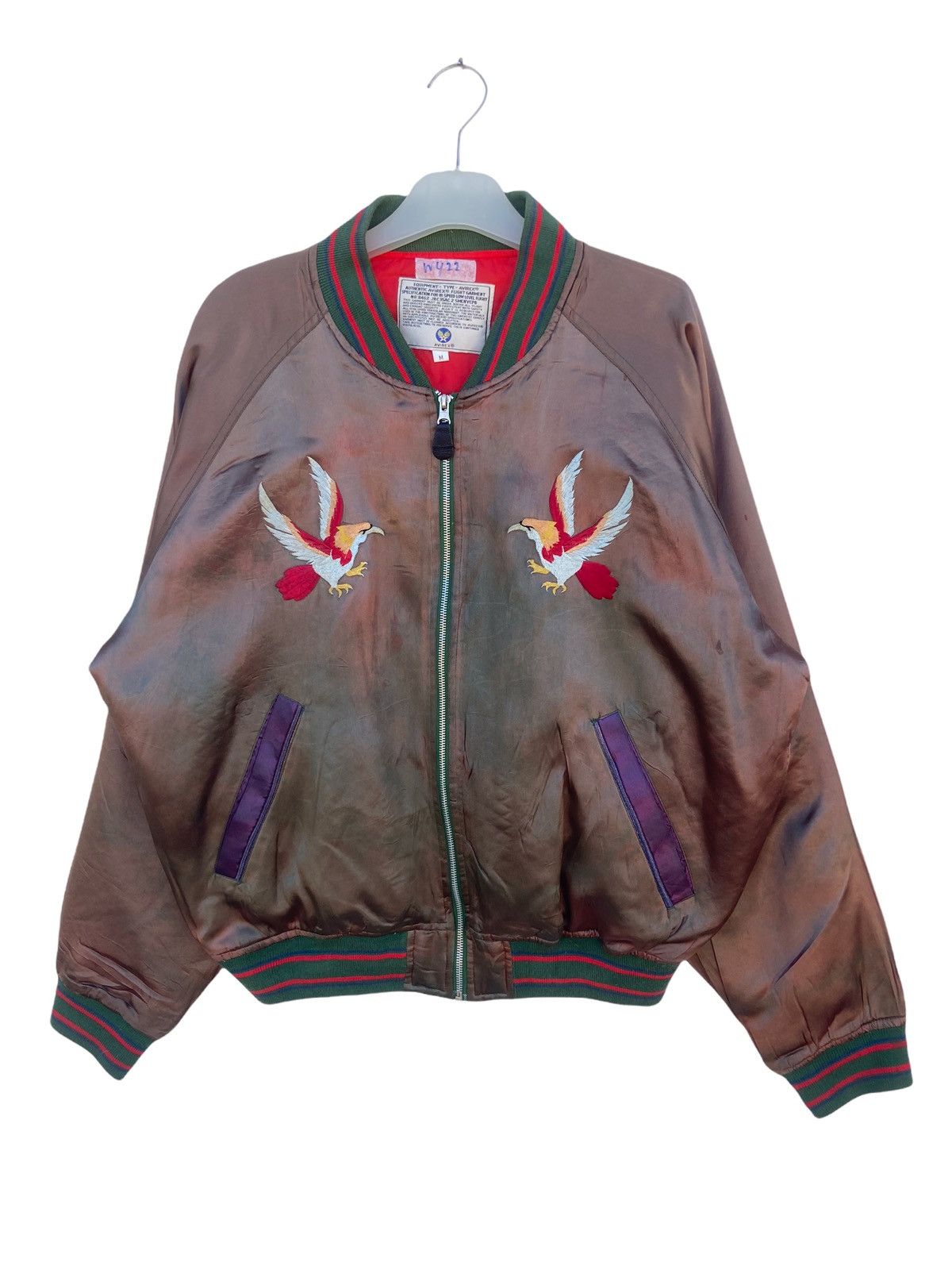 Avirex Avirex Sukajan Bomber Jacket Embroidered Souvenir Jacket Size US M / EU 48-50 / 2 - 1 Thumbnail