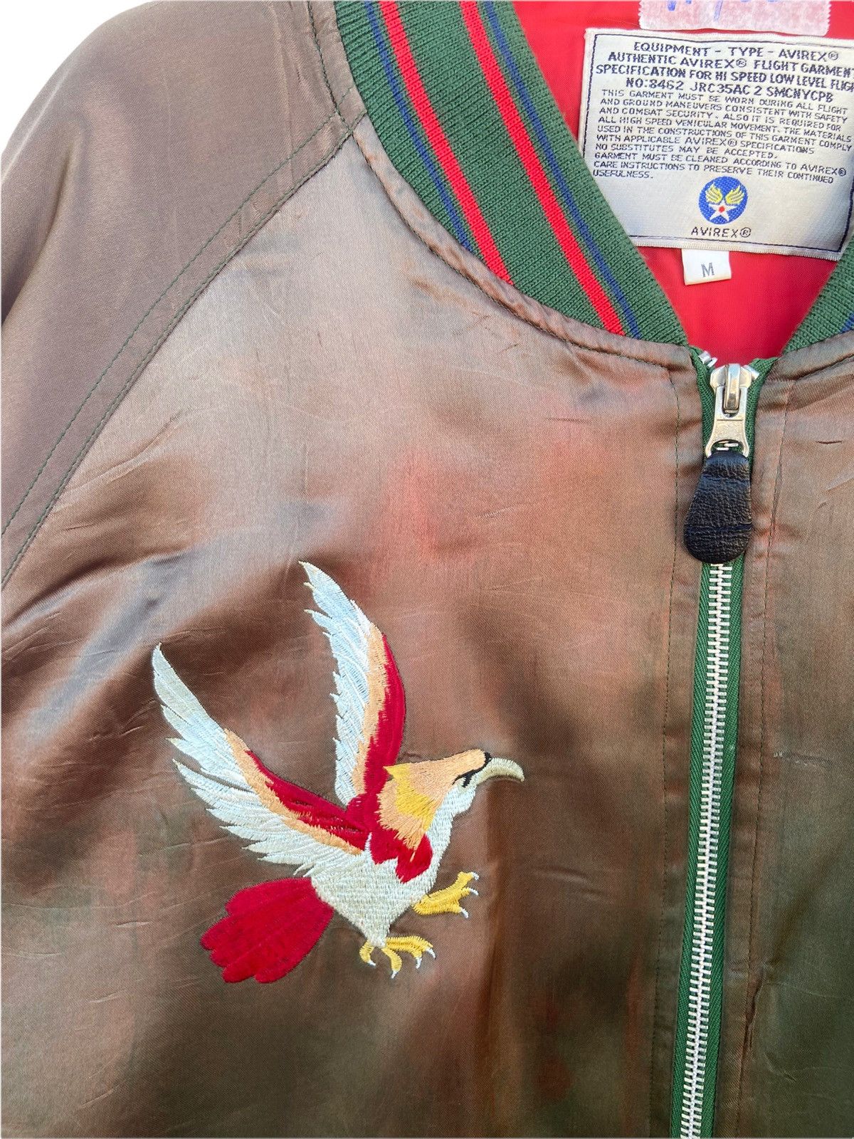Avirex Avirex Sukajan Bomber Jacket Embroidered Souvenir Jacket Size US M / EU 48-50 / 2 - 2 Thumbnail