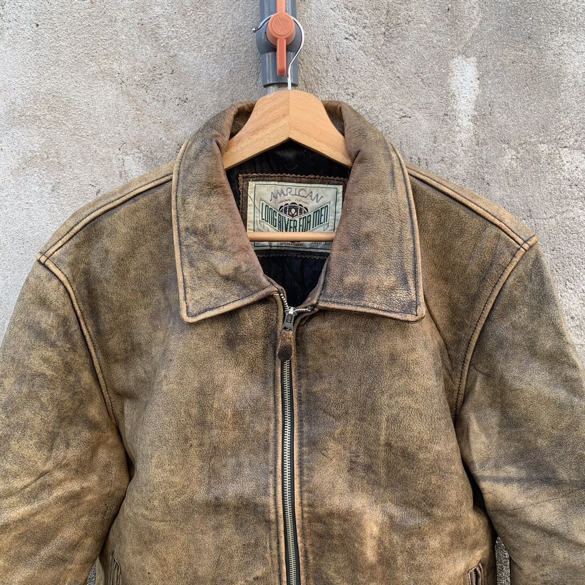 Genuine Leather × Vintage STEALS💥80’s Vintage Skulls Talon Zipper Leather RARE Jacket Size US M / EU 48-50 / 2 - 3 Thumbnail
