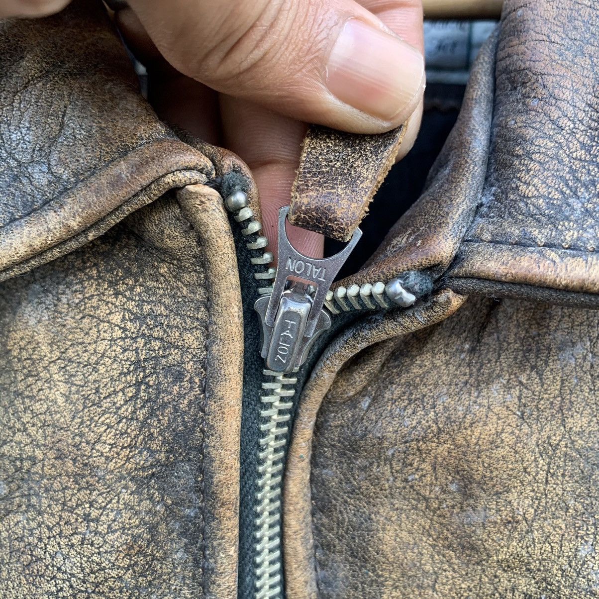 Genuine Leather × Vintage STEALS💥80’s Vintage Skulls Talon Zipper Leather RARE Jacket Size US M / EU 48-50 / 2 - 8 Thumbnail