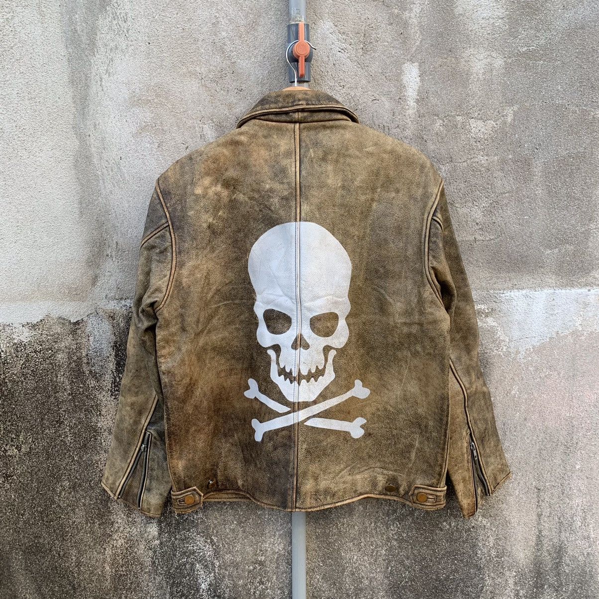 Genuine Leather × Vintage STEALS💥80’s Vintage Skulls Talon Zipper Leather RARE Jacket Size US M / EU 48-50 / 2 - 9 Thumbnail