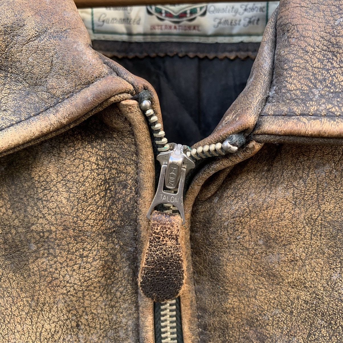 Genuine Leather × Vintage STEALS💥80’s Vintage Skulls Talon Zipper Leather RARE Jacket Size US M / EU 48-50 / 2 - 4 Thumbnail