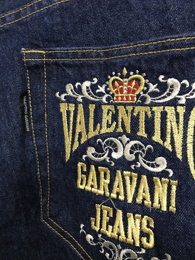 Valentino VALENTINO GARAVANI JEANS Embroidery Blue Denim Size US 34 / EU 50 - 10 Thumbnail