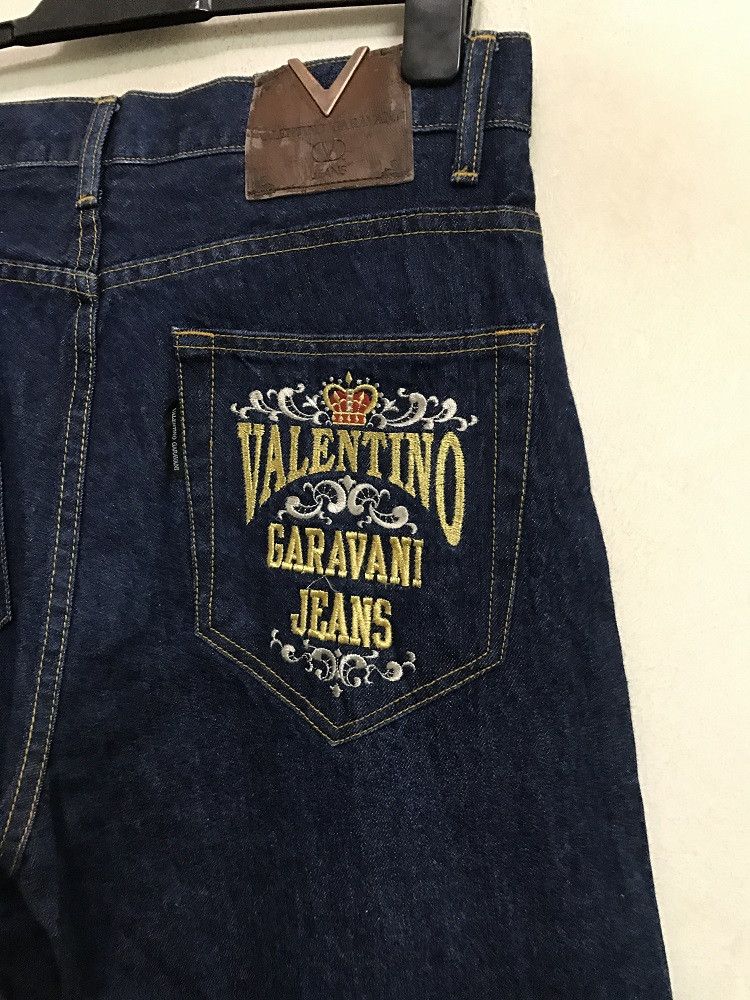 Valentino VALENTINO GARAVANI JEANS Embroidery Blue Denim Size US 34 / EU 50 - 9 Thumbnail