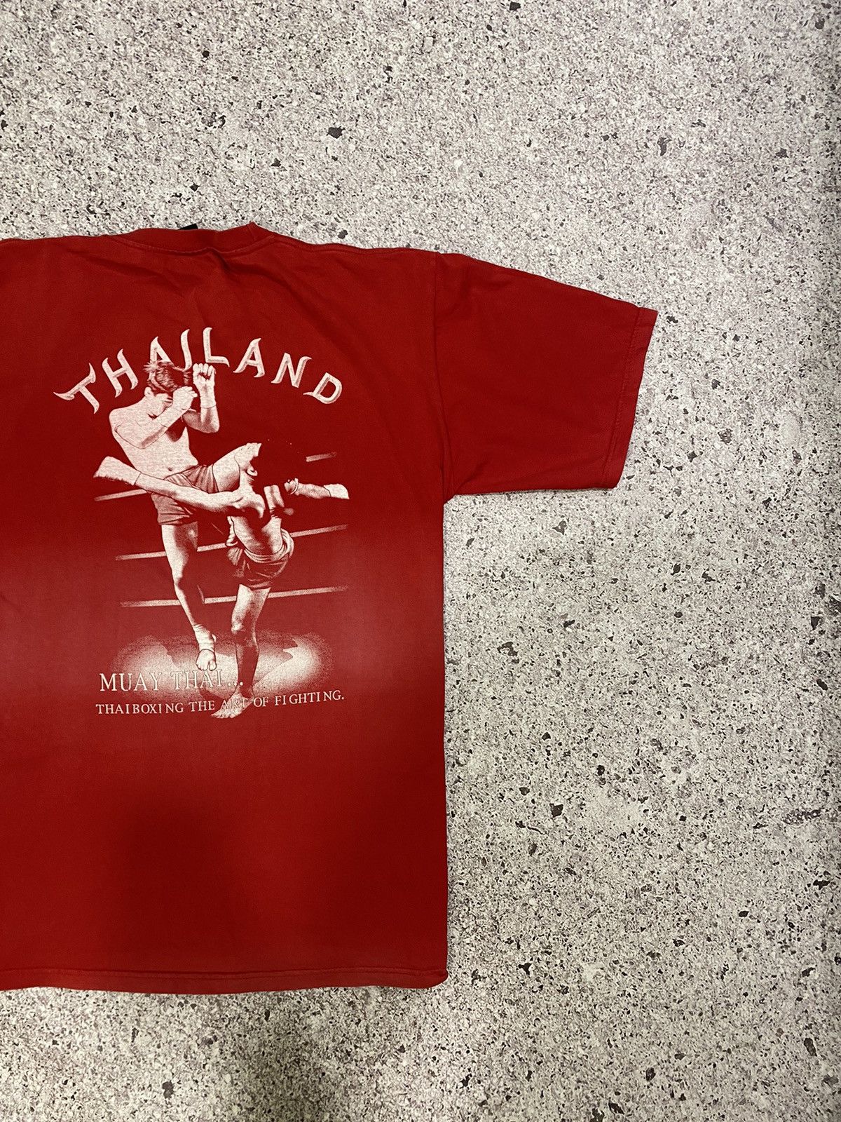 Japanese Brand × Vintage Vintage muay Thai boxing double sided t shirt Size US XL / EU 56 / 4 - 6 Thumbnail