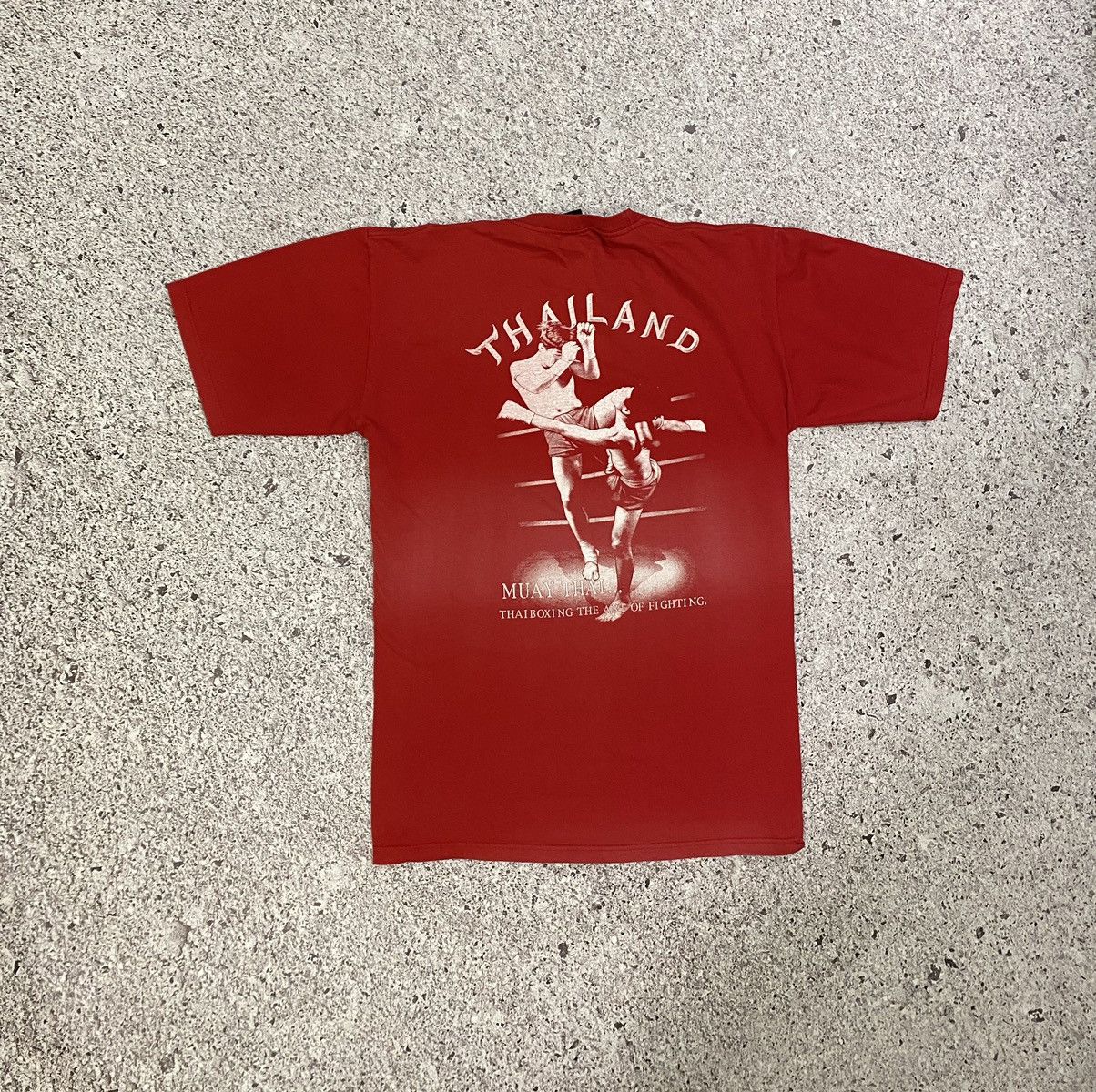 Japanese Brand × Vintage Vintage muay Thai boxing double sided t shirt Size US XL / EU 56 / 4 - 4 Thumbnail