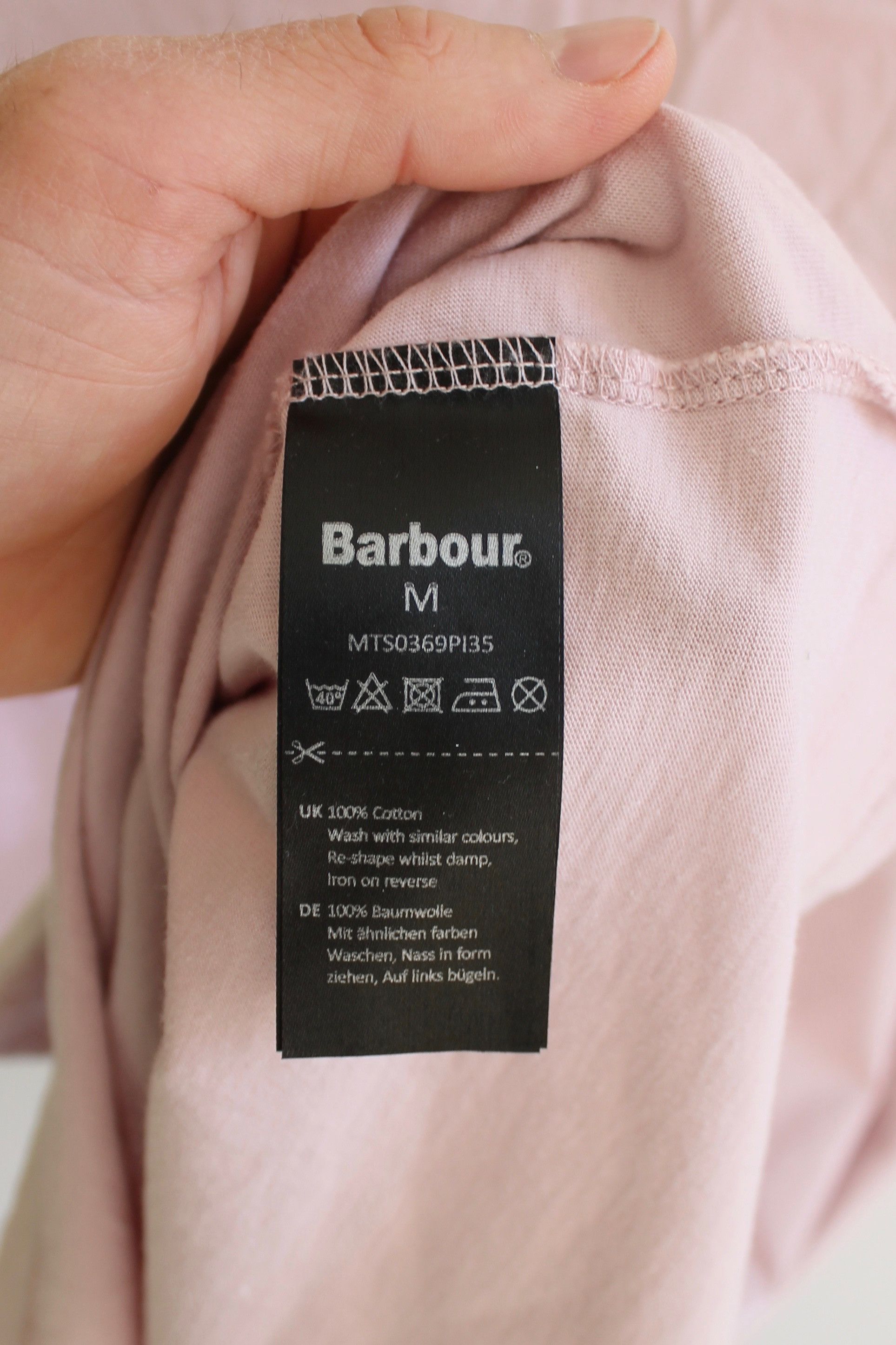 Barbour BARBOUR International pink t shirt tee crew neck M Size US M / EU 48-50 / 2 - 7 Thumbnail