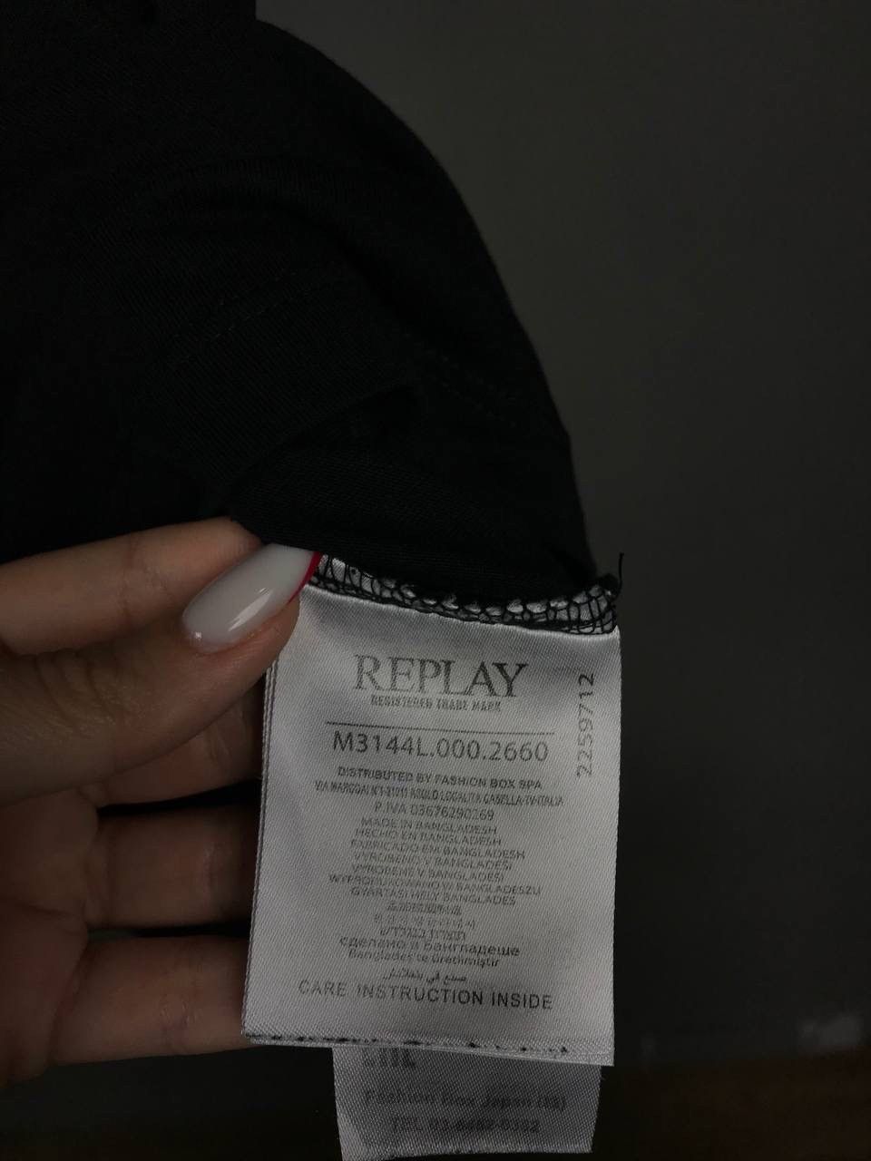 Replay Replay luxury streetwear black tee Size US XL / EU 56 / 4 - 5 Thumbnail