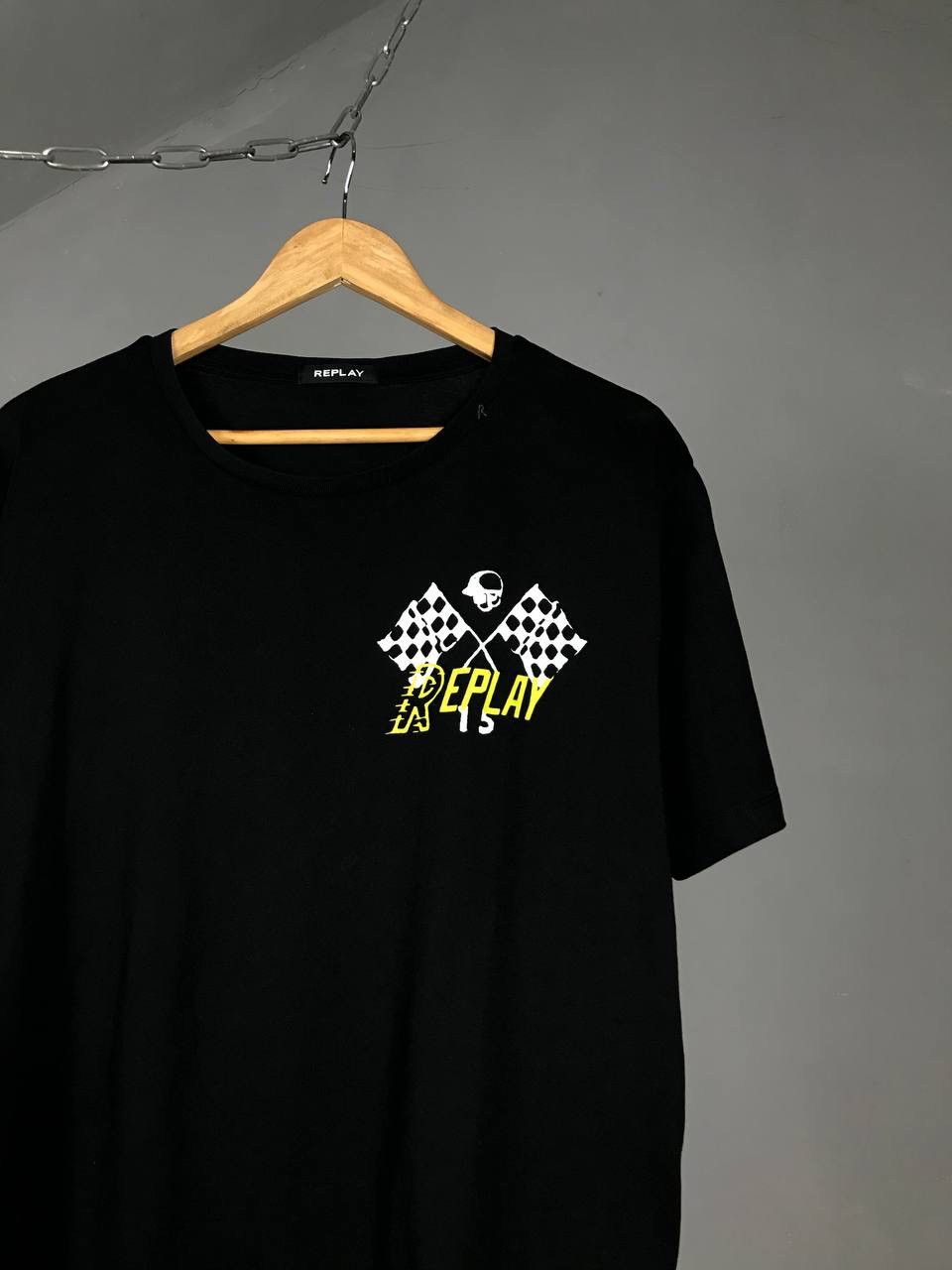 Replay Replay luxury streetwear black tee Size US XL / EU 56 / 4 - 2 Thumbnail