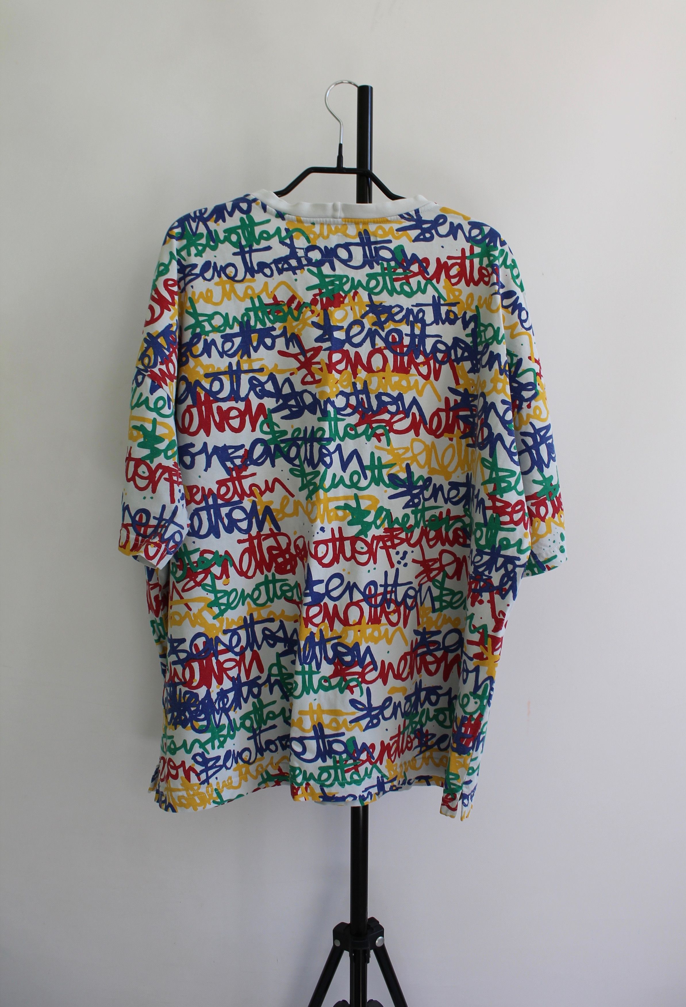Benetton BENETTON Art graffiti oversized t shirt short sleeve tee Size US L / EU 52-54 / 3 - 7 Thumbnail