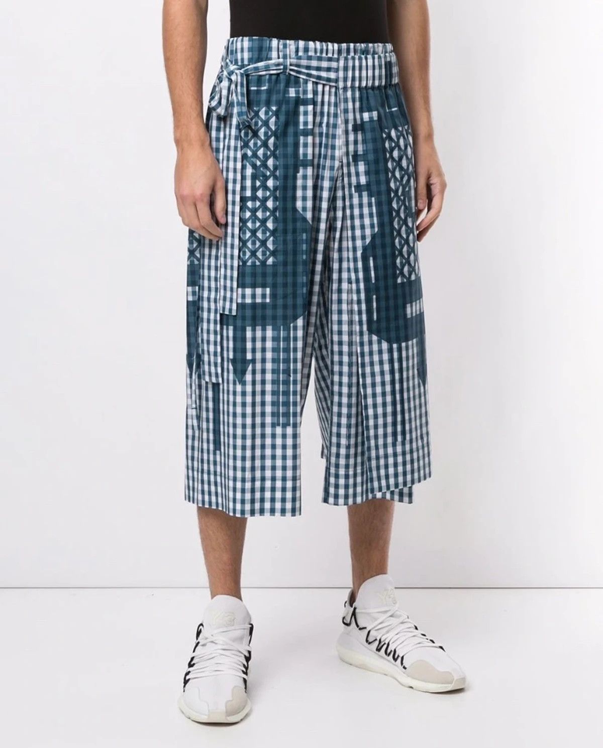 SS20 Flatpack Layered Gingham Track Shorts