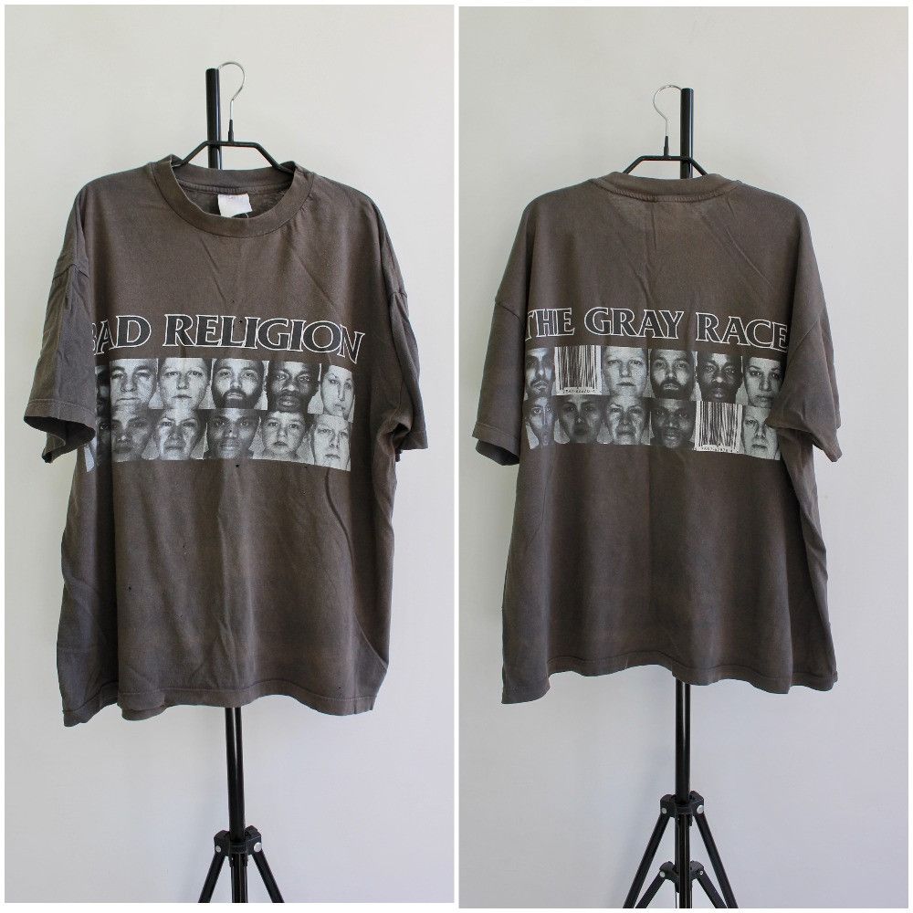 Band Tees 90's Bad Religion The Gray Race band tee rock XL trashed Size US XL / EU 56 / 4 - 1 Thumbnail