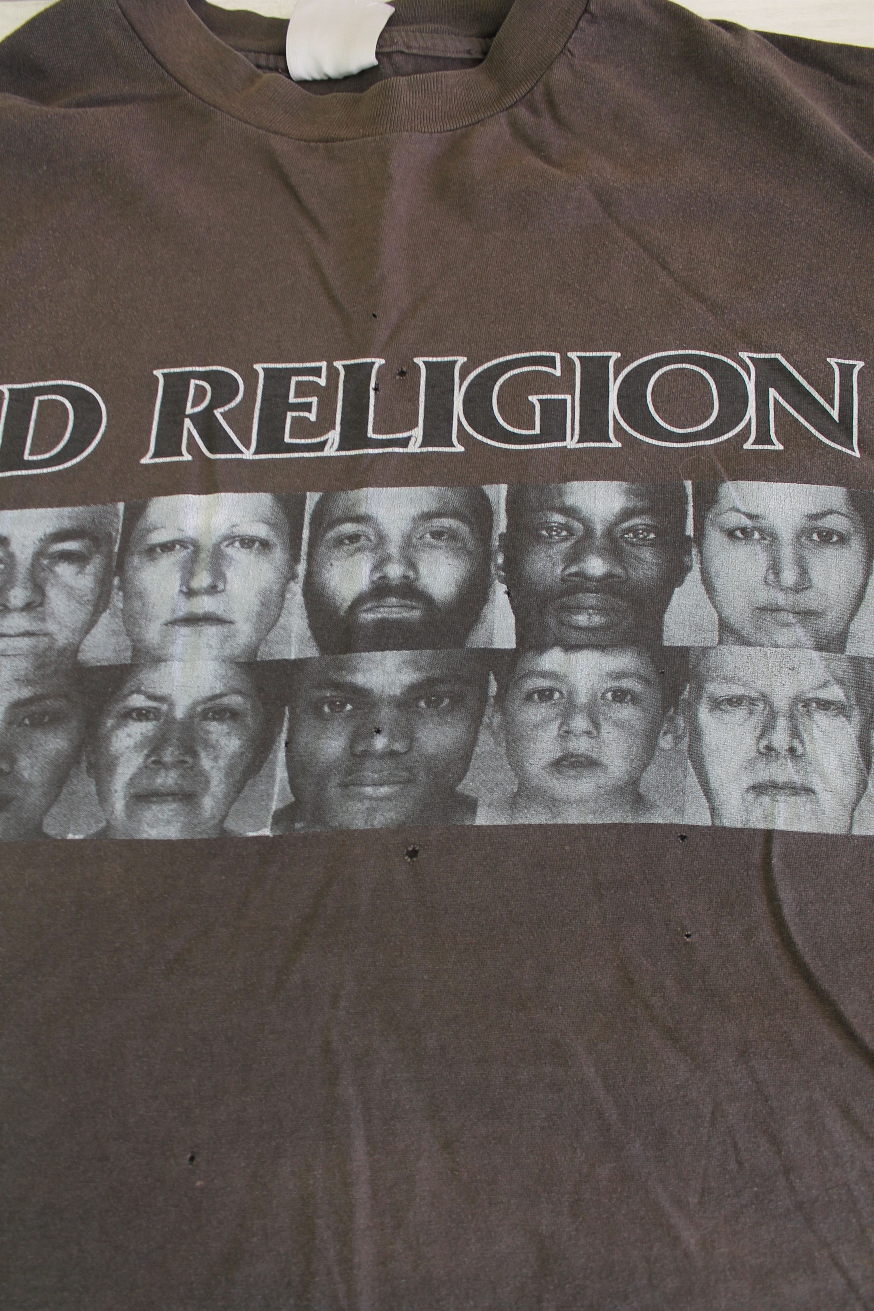 Band Tees 90's Bad Religion The Gray Race band tee rock XL trashed Size US XL / EU 56 / 4 - 8 Thumbnail