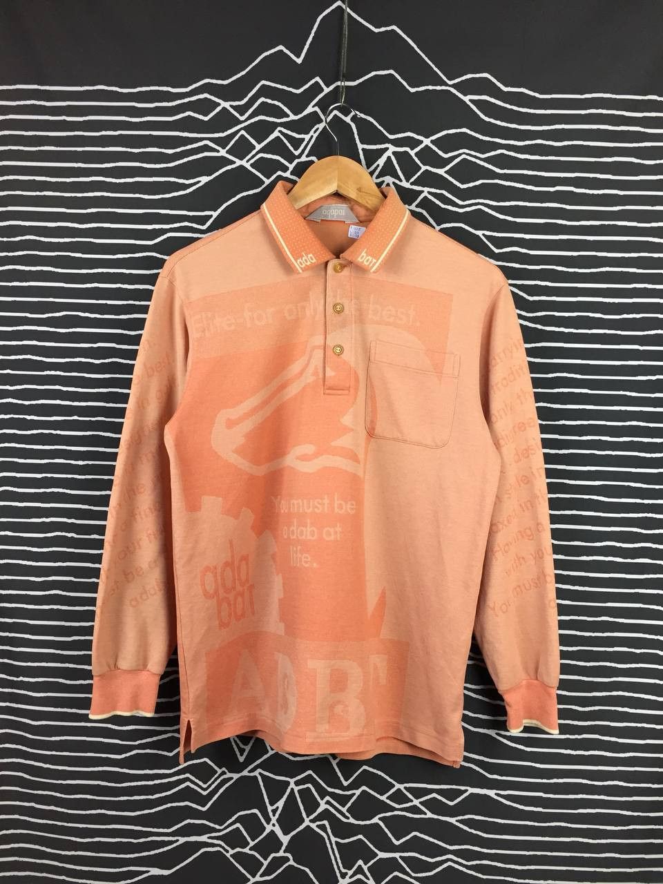 Other Vtg Adabat Japanese Brand Luxury Fashion Longsleeve Polo Tee Size US L / EU 52-54 / 3 - 1 Thumbnail