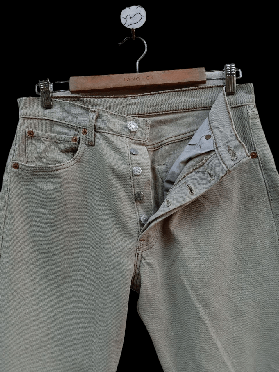 Levi's Vintage 90s Levi’s 501 Distressed Denim Jeans Size US 30 / EU 46 - 3 Thumbnail