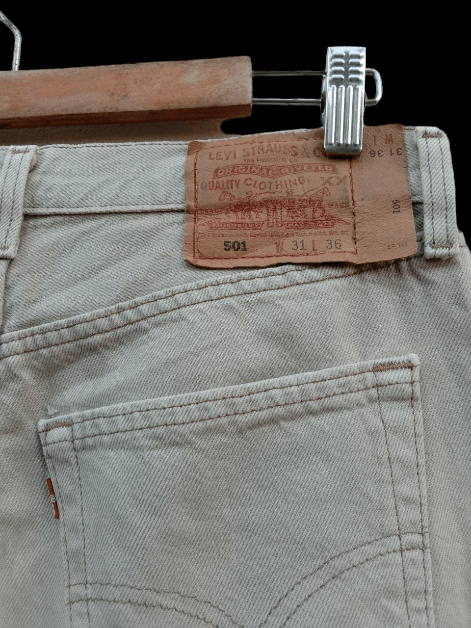 Levi's Vintage 90s Levi’s 501 Distressed Denim Jeans Size US 30 / EU 46 - 18 Thumbnail