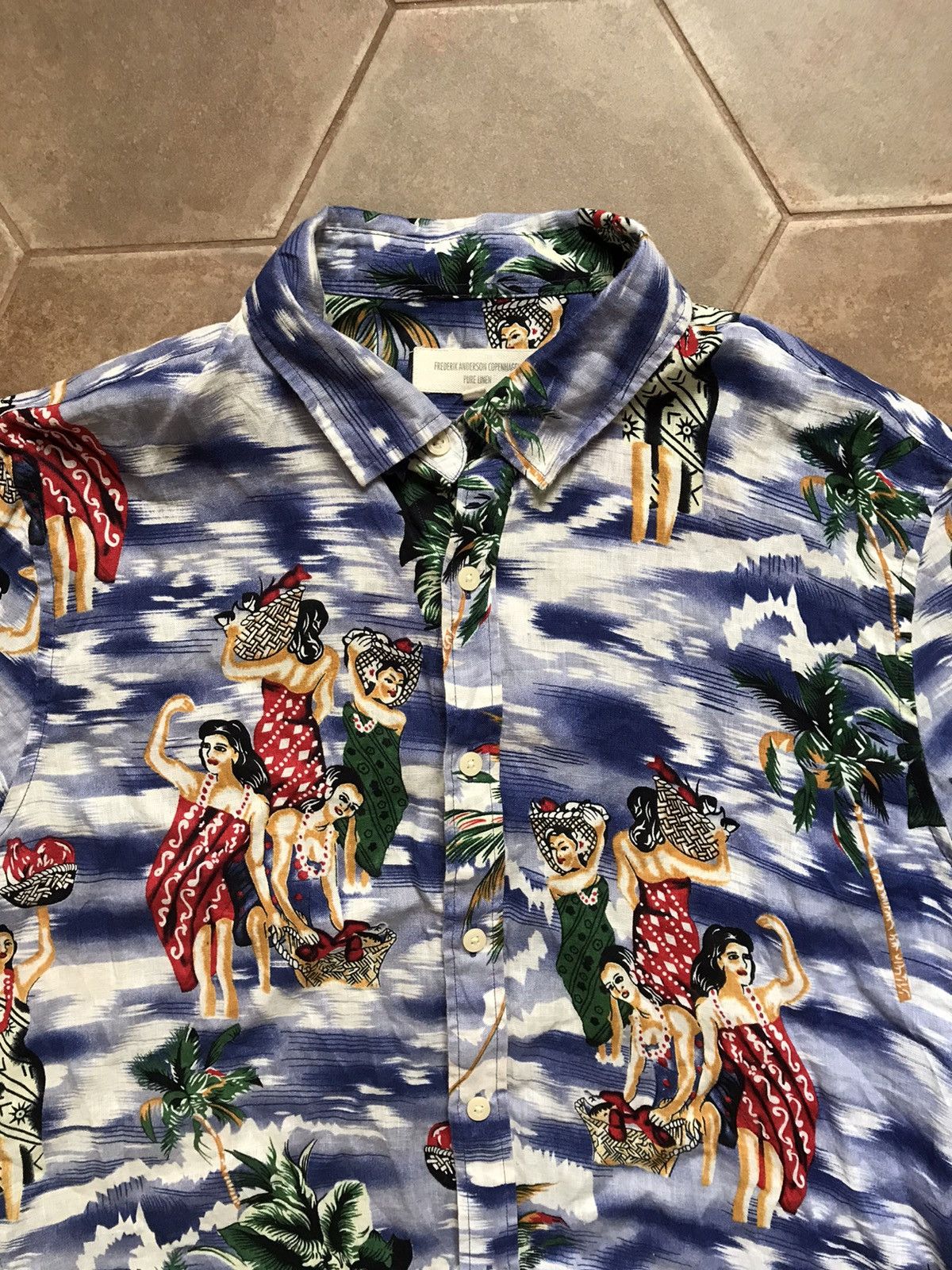 Other HAWAIIAN SHIRT FREDERIK ANDERSON LINEN Size US M / EU 48-50 / 2 - 3 Thumbnail