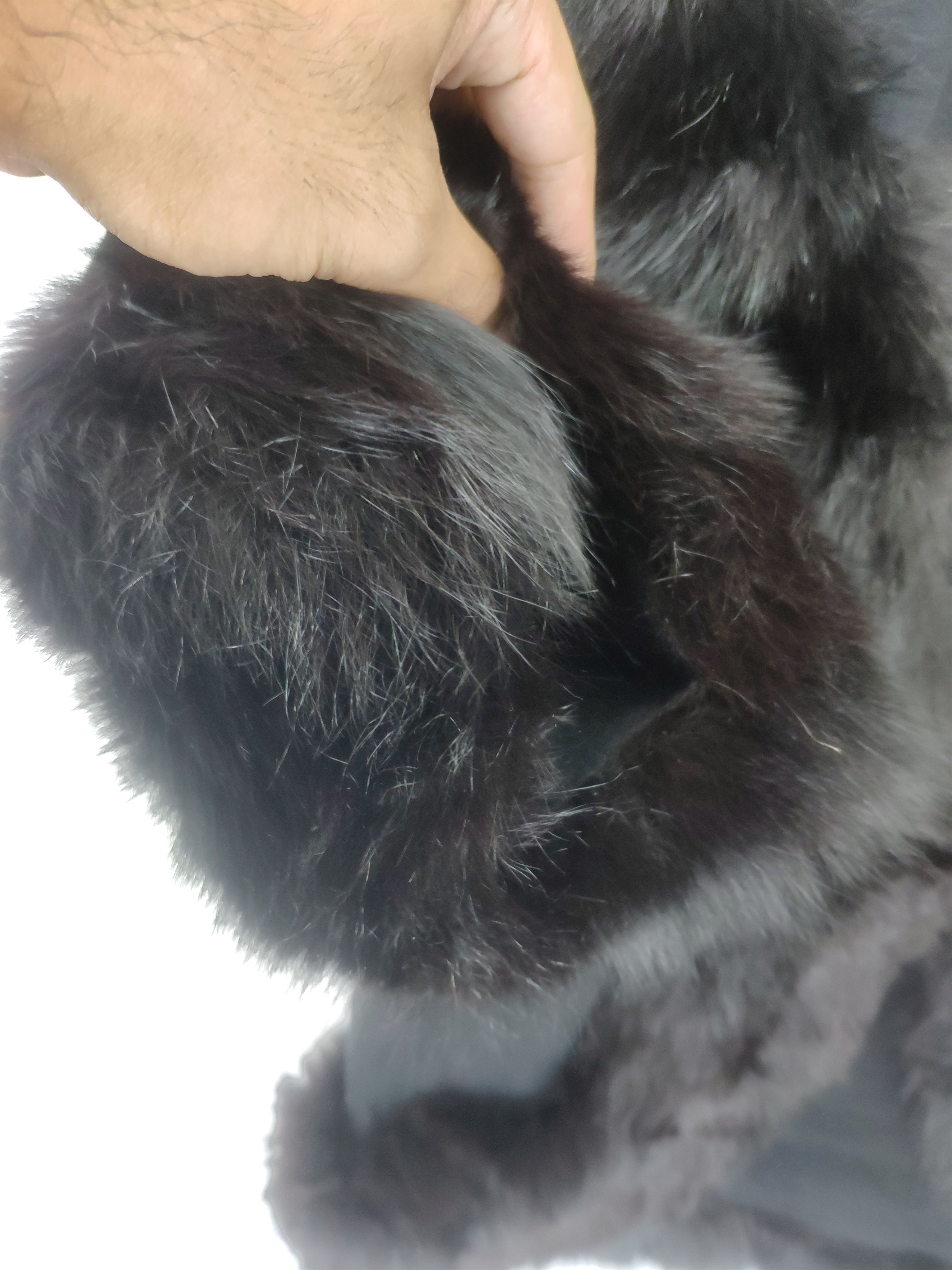 Designer × Japanese Brand OFFER 💥 Vintage Wool Faux Fur Cardigan Black Size L / US 10 / IT 46 - 5 Thumbnail