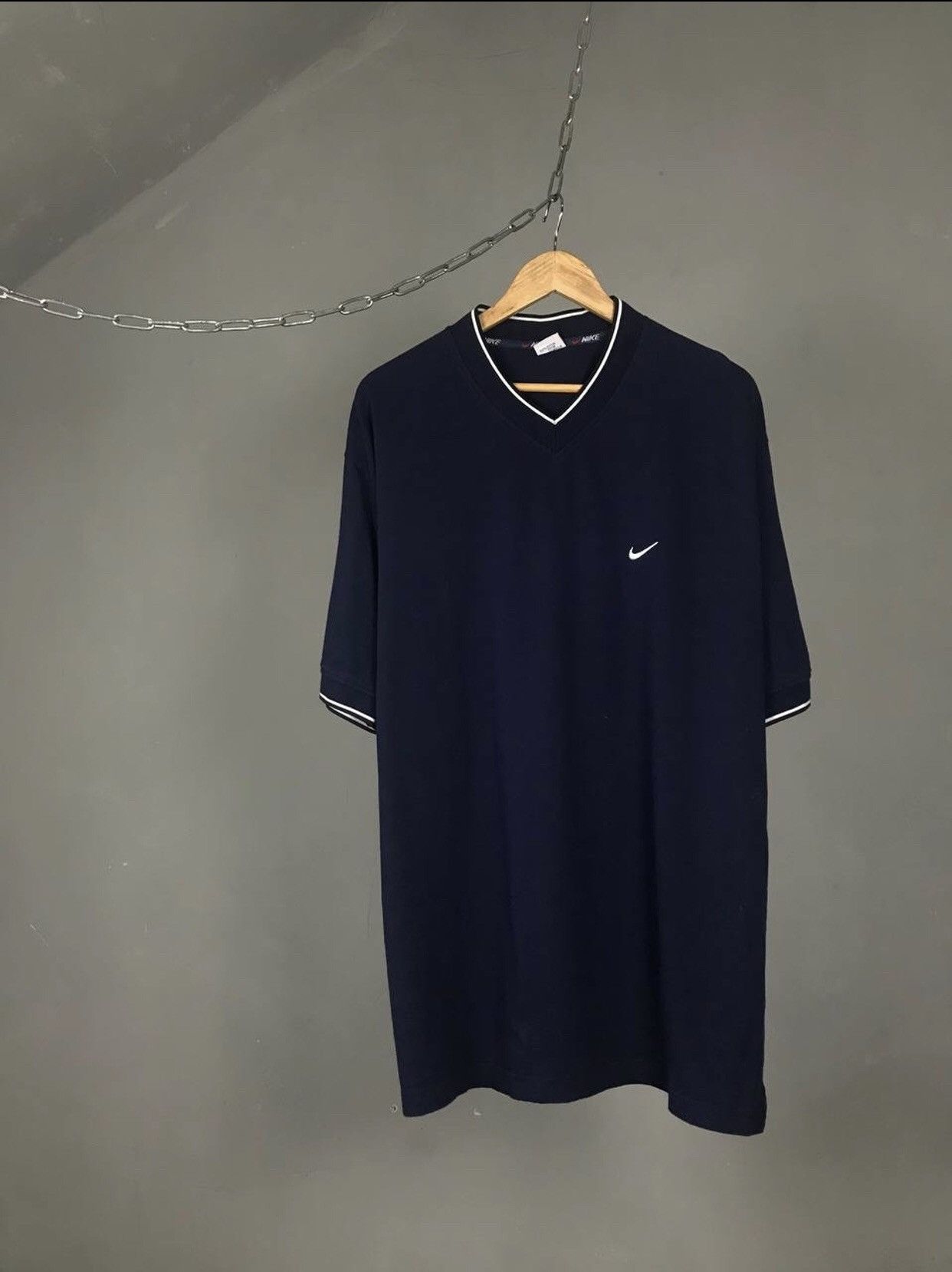 Nike × Vintage Nike swoosh streetwear vintage tee Size US XXL / EU 58 / 5 - 1 Thumbnail