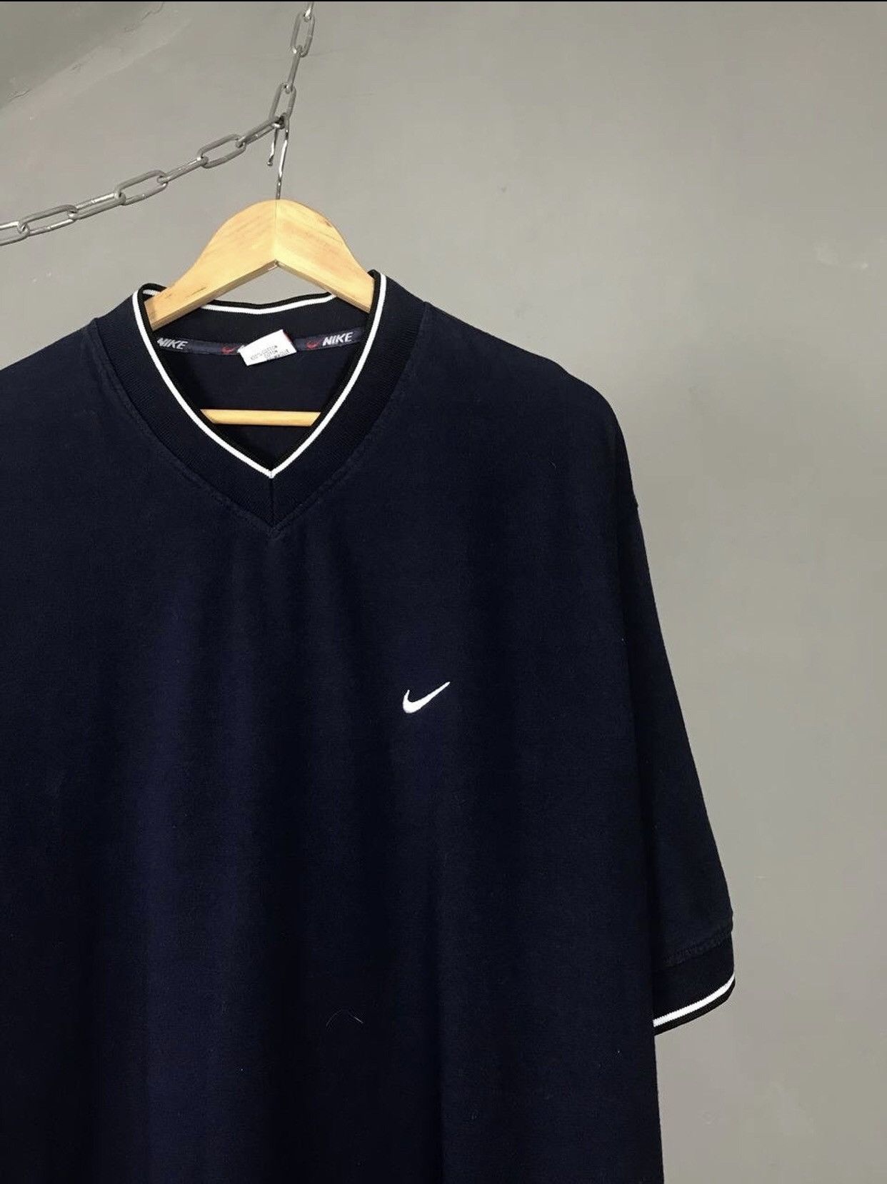 Nike × Vintage Nike swoosh streetwear vintage tee Size US XXL / EU 58 / 5 - 2 Thumbnail