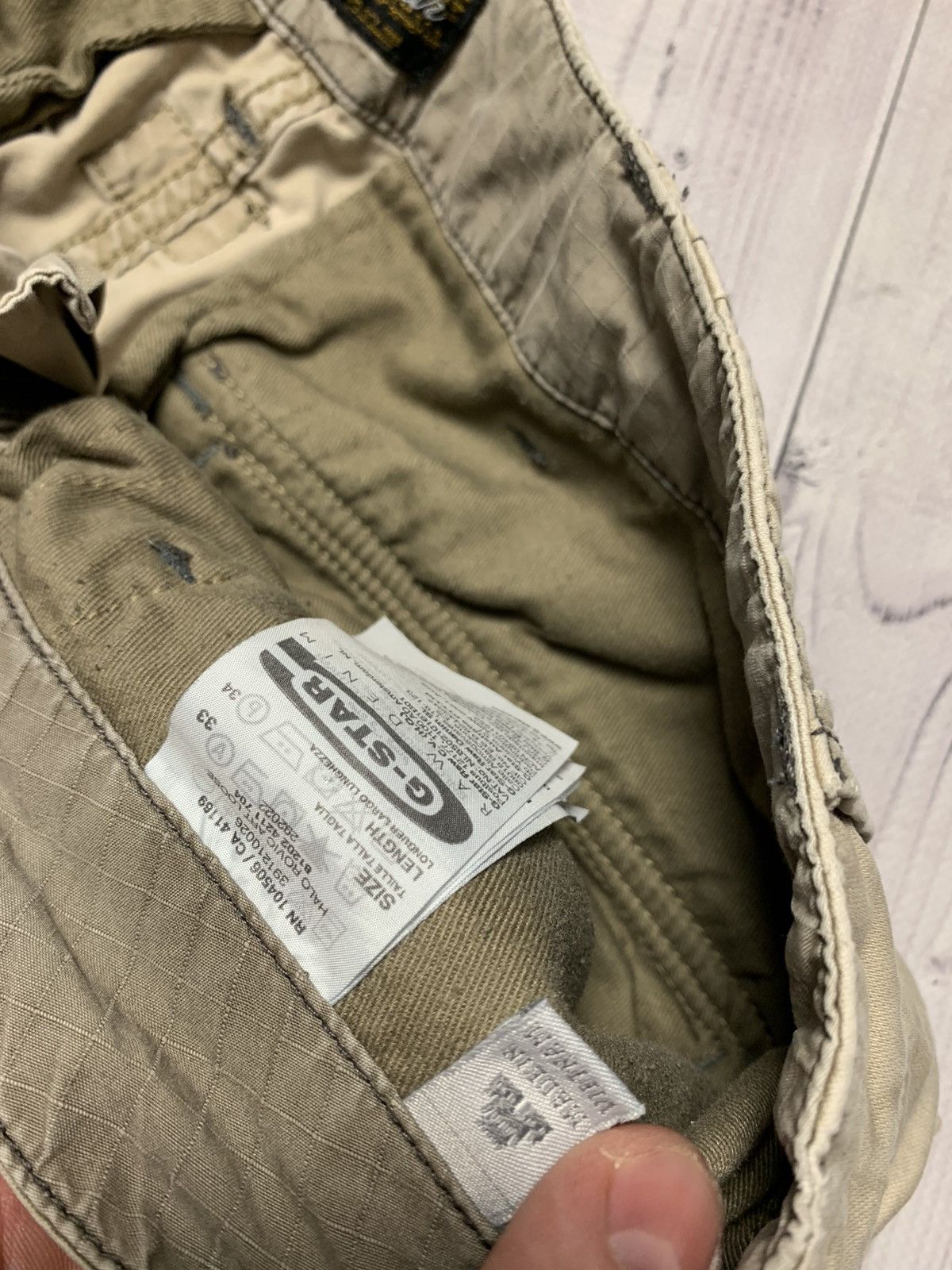G-Star × Vintage Vintage G Star Raw cargo pants multi pocket distressed Y2K Size US 33 - 11 Thumbnail