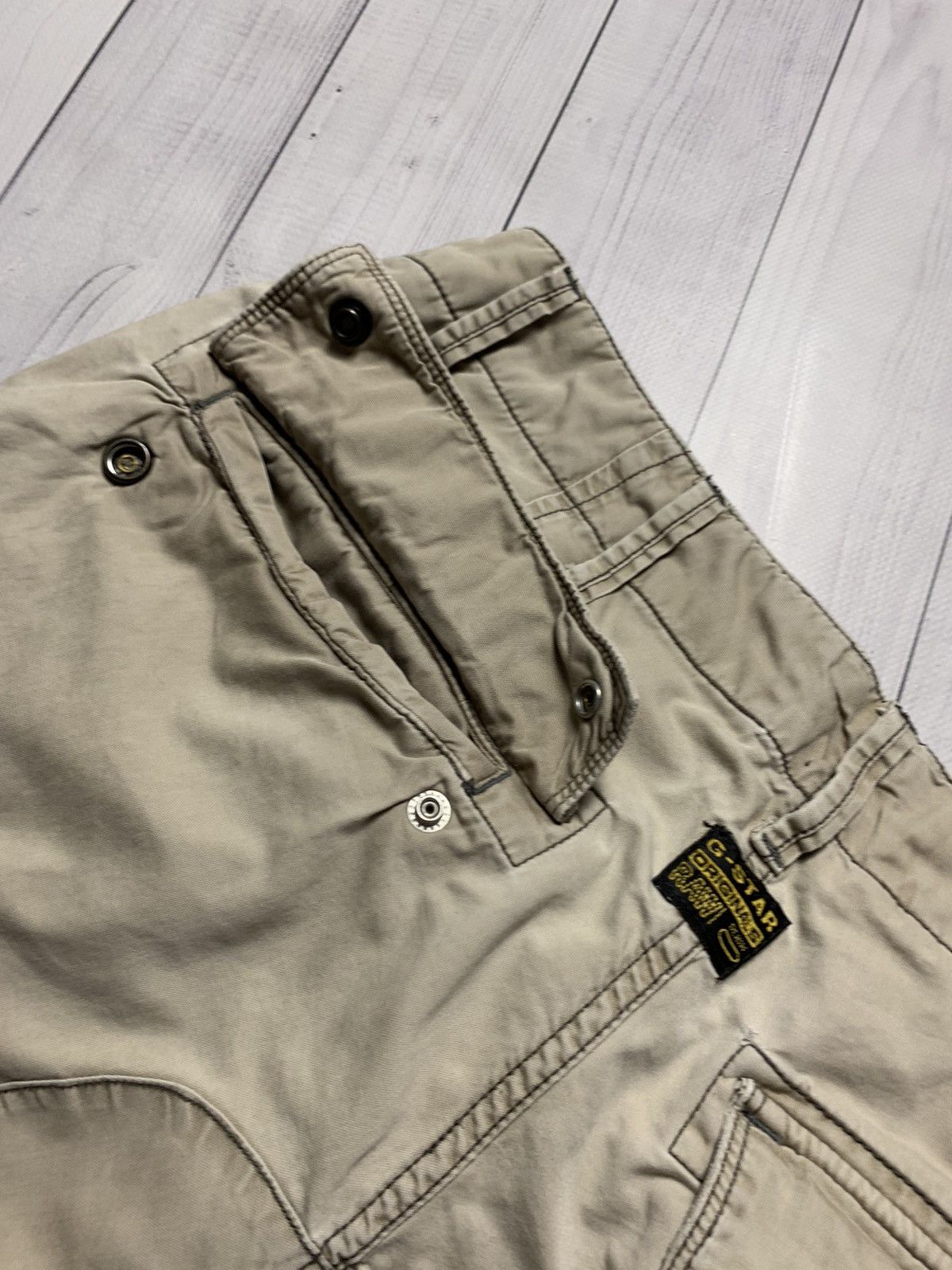 G-Star × Vintage Vintage G Star Raw cargo pants multi pocket distressed Y2K Size US 33 - 17 Thumbnail