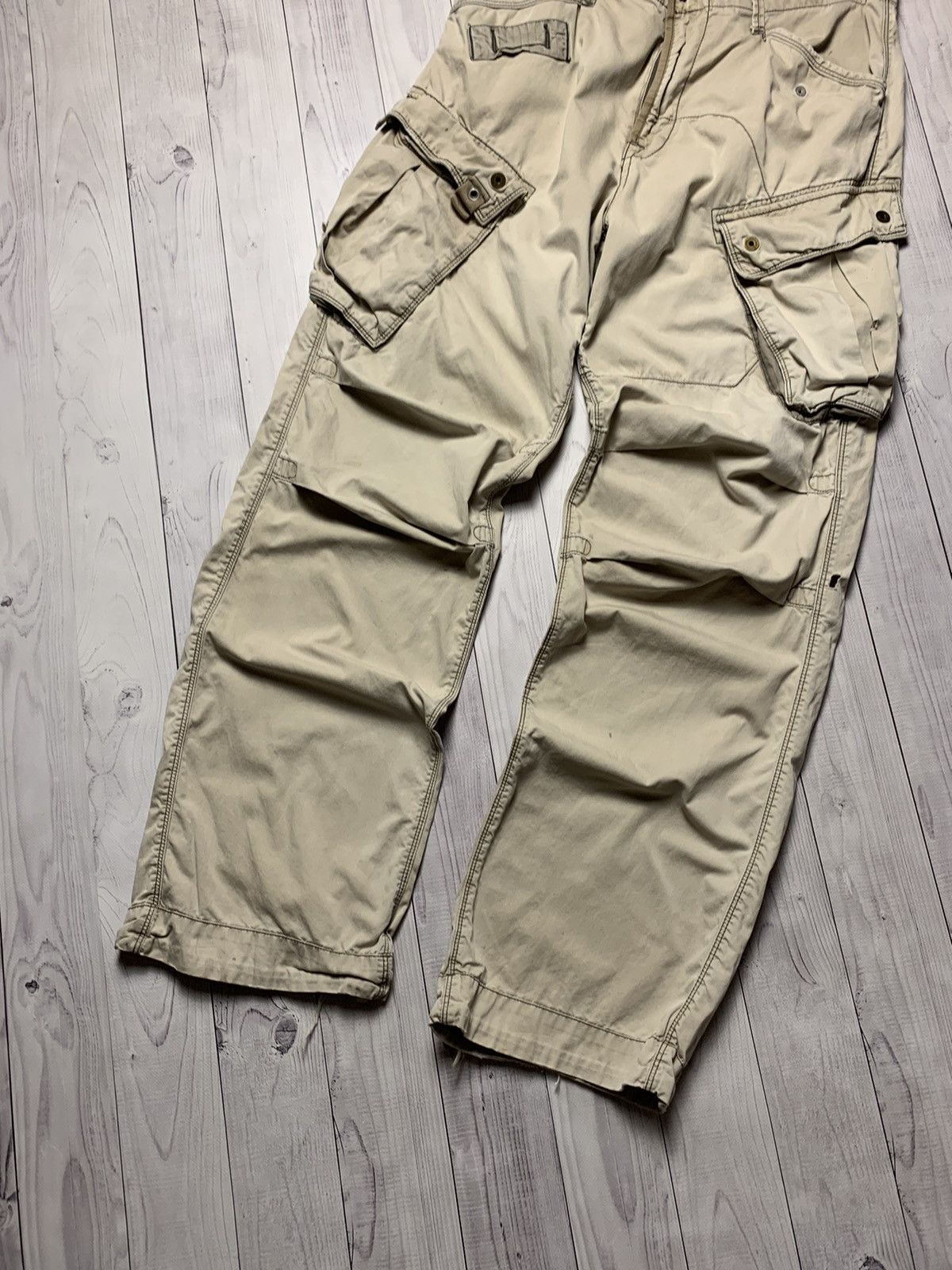 G-Star × Vintage Vintage G Star Raw cargo pants multi pocket distressed Y2K Size US 33 - 2 Thumbnail