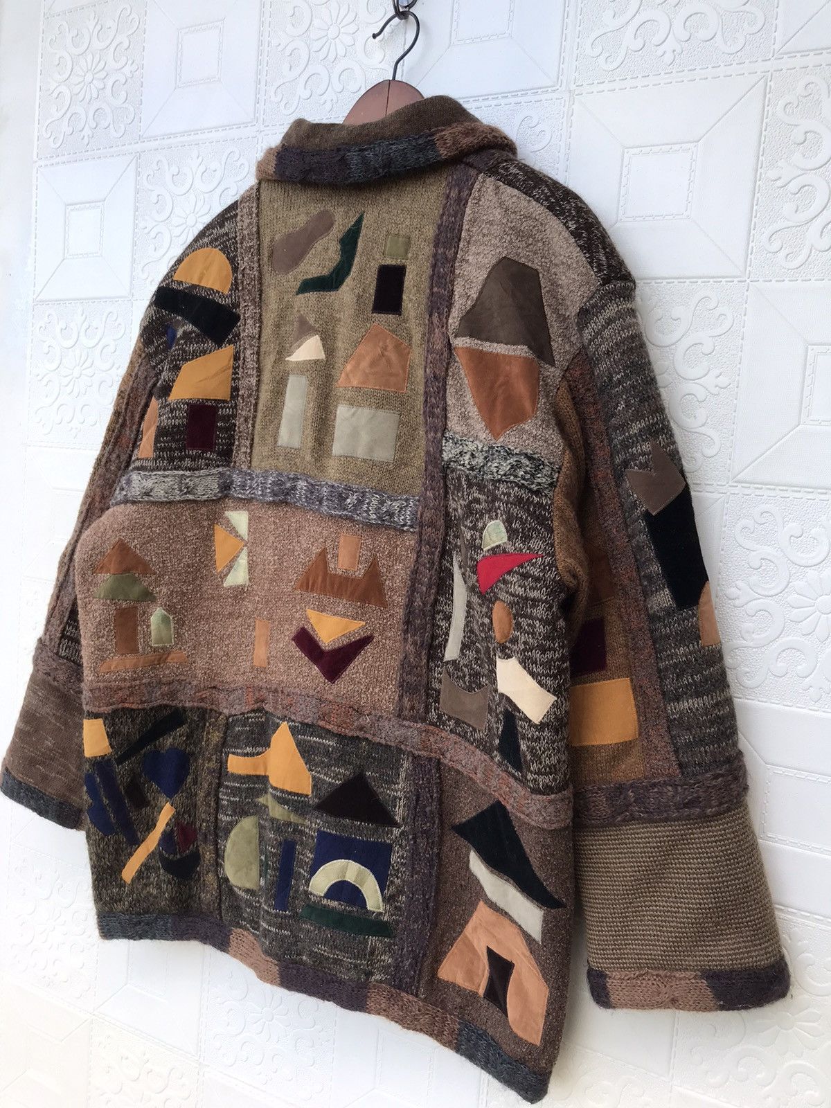 Handmade Vintage Patchwork Jacket Kapital Inspired Folk Art Jacket Size US L / EU 52-54 / 3 - 14 Thumbnail