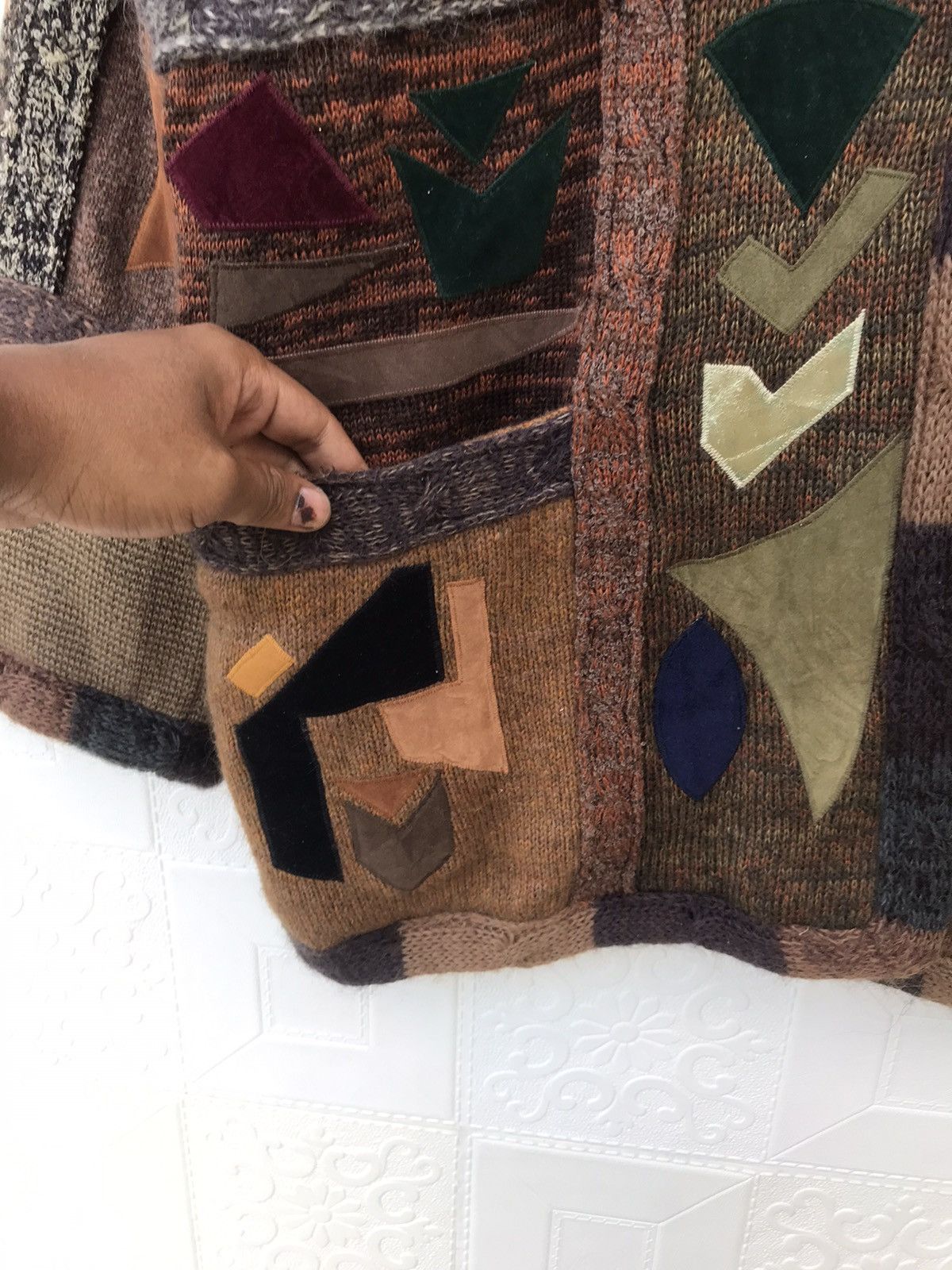 Handmade Vintage Patchwork Jacket Kapital Inspired Folk Art Jacket Size US L / EU 52-54 / 3 - 9 Thumbnail