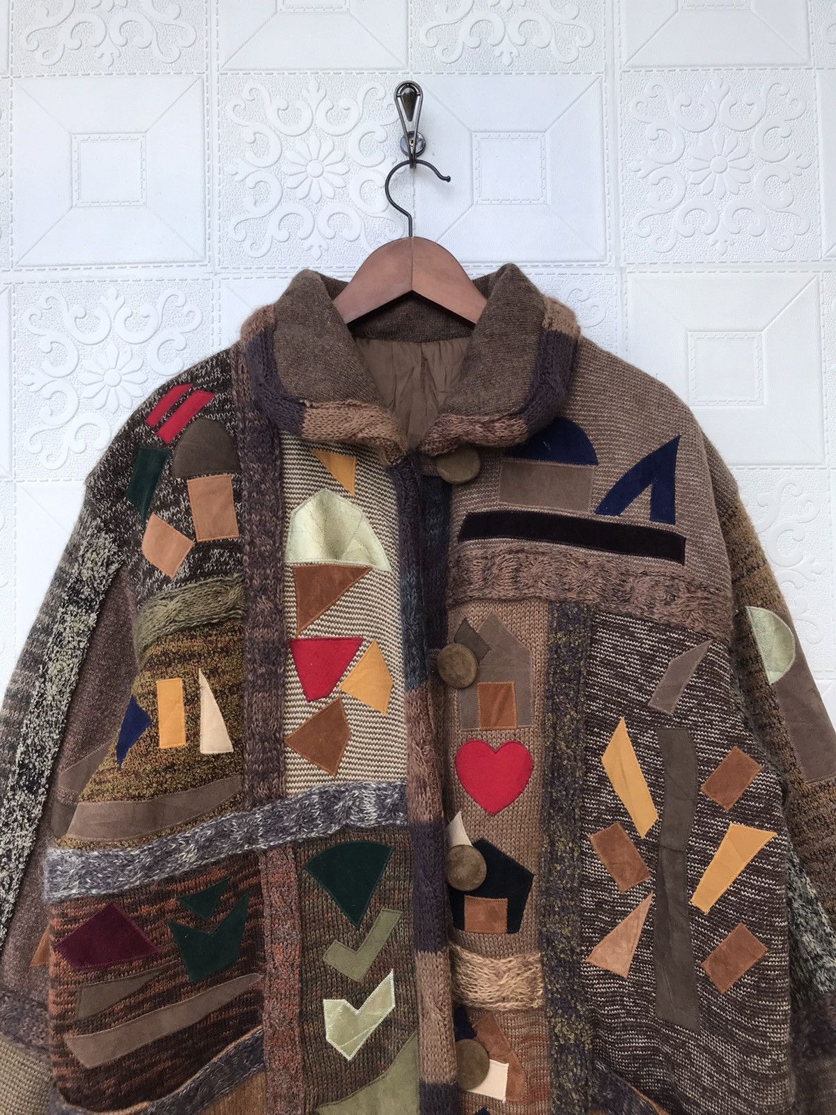 Handmade Vintage Patchwork Jacket Kapital Inspired Folk Art Jacket Size US L / EU 52-54 / 3 - 17 Thumbnail