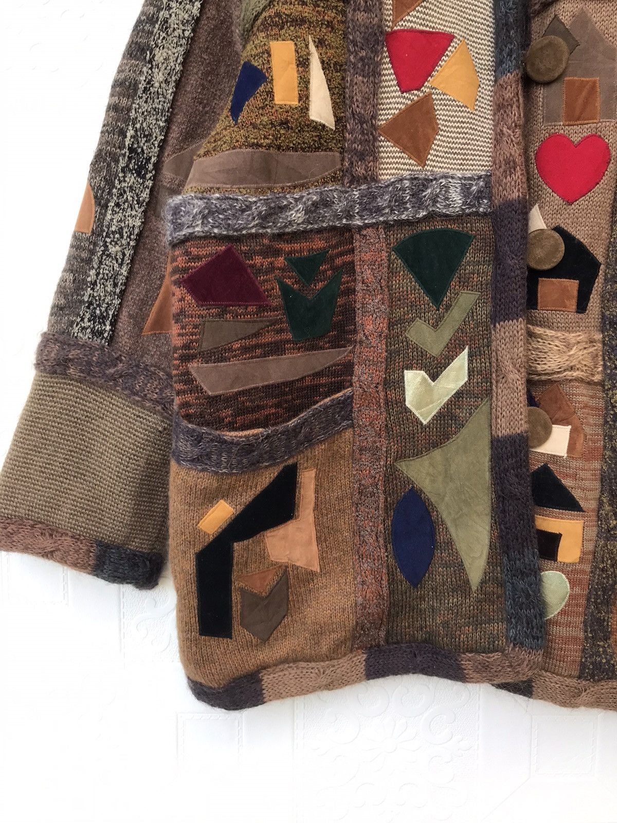 Handmade Vintage Patchwork Jacket Kapital Inspired Folk Art Jacket Size US L / EU 52-54 / 3 - 20 Thumbnail